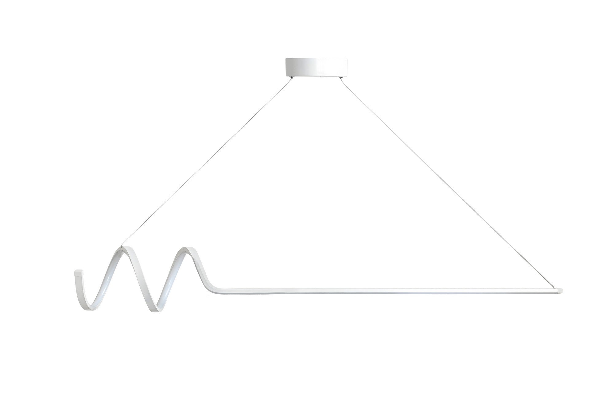 Candeeiro de Teto – 120 x 20 x 20 cm – Branco – Alumínio