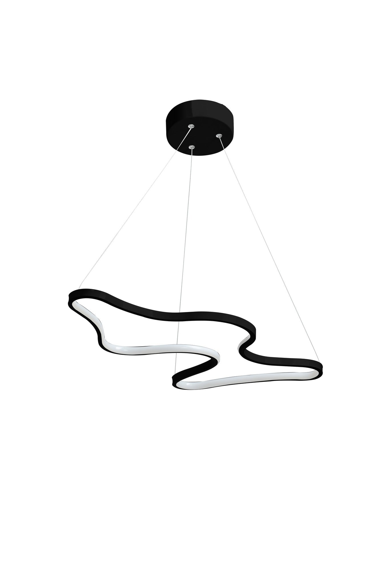 Candeeiro de Teto – 102 x 10 x 10 cm – Preto – Alumínio