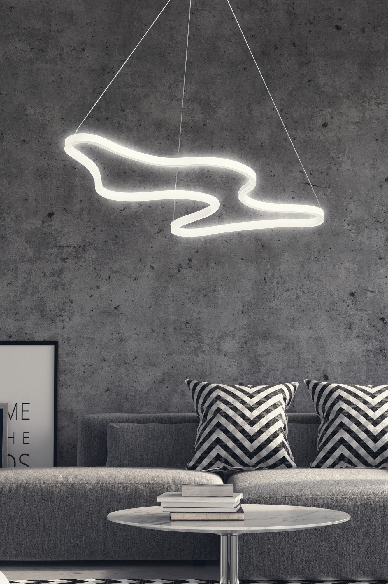 Candeeiro de Teto – 35 x 46 x 2 cm – Branco – Alumínio