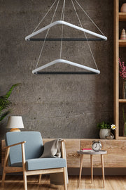 Candeeiro de Teto – Ajustável 0-80 cm – Preto – Alumínio