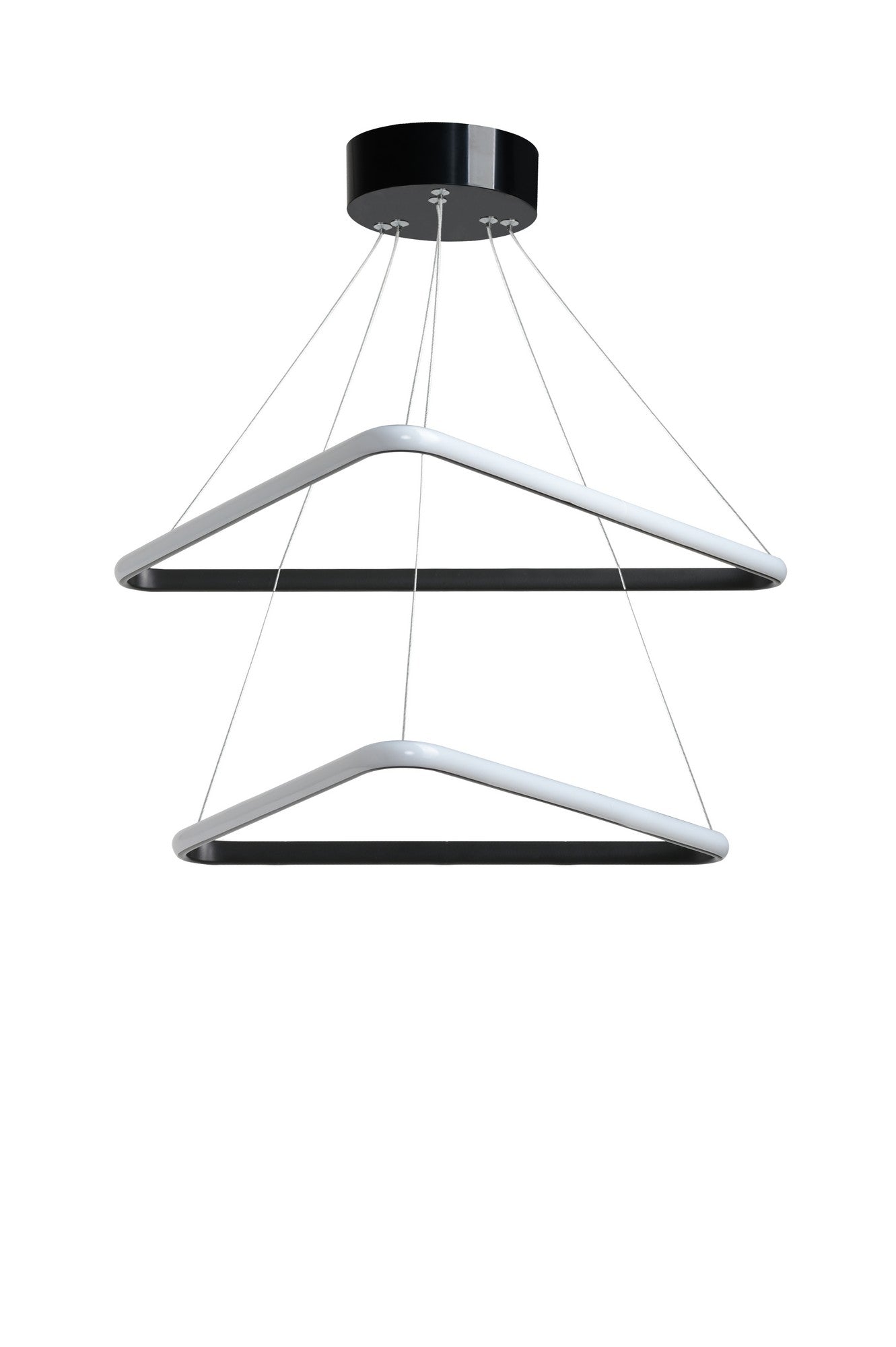 Candeeiro de Teto – Ajustável 0-80 cm – Preto – Alumínio