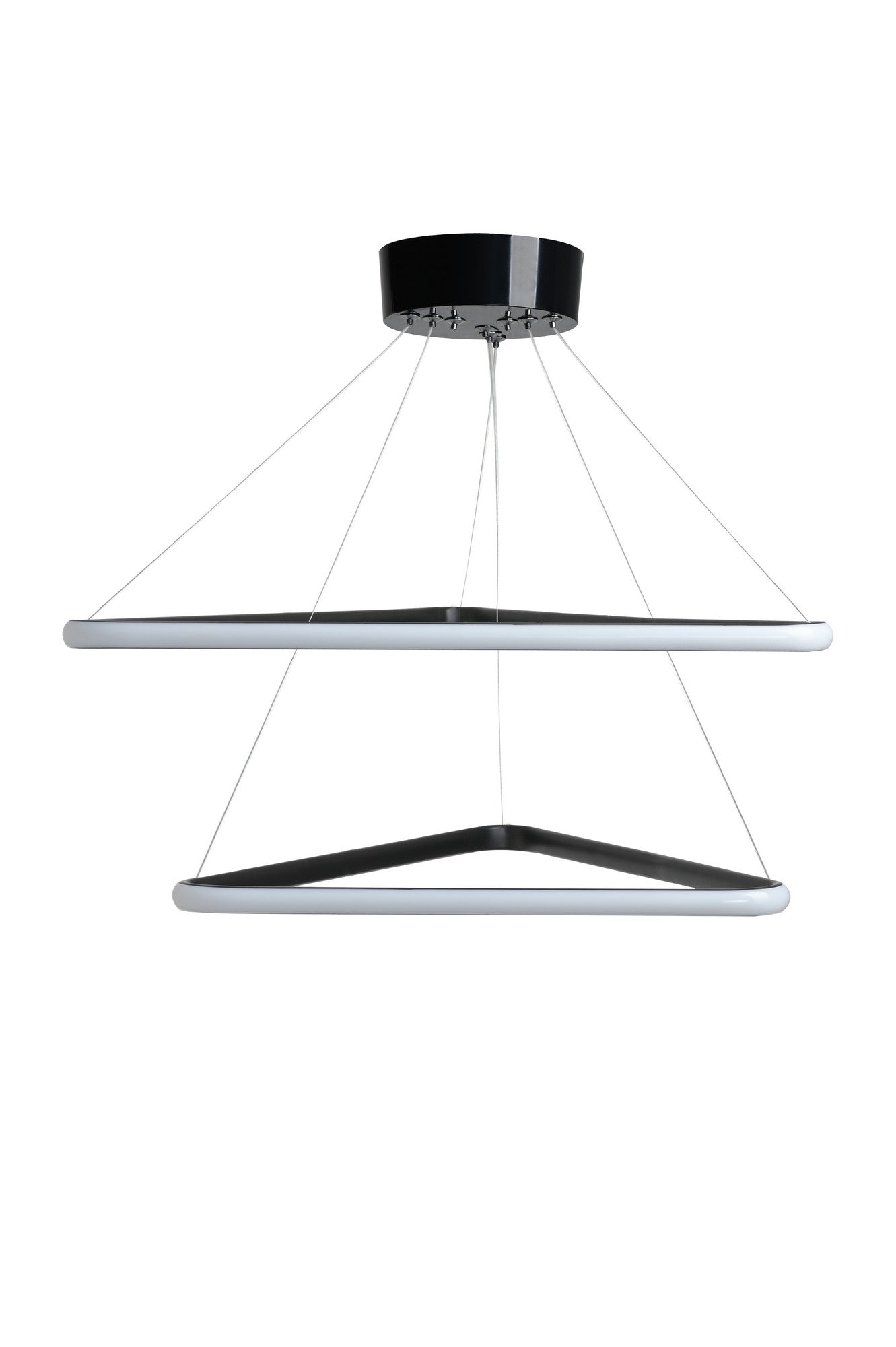 Candeeiro de Teto – Ajustável 0-80 cm – Preto – Alumínio