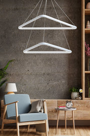 Candeeiro de Teto – 30 x 30 x 30 cm; 40 x 40 x 40 cm – Branco – Alumínio