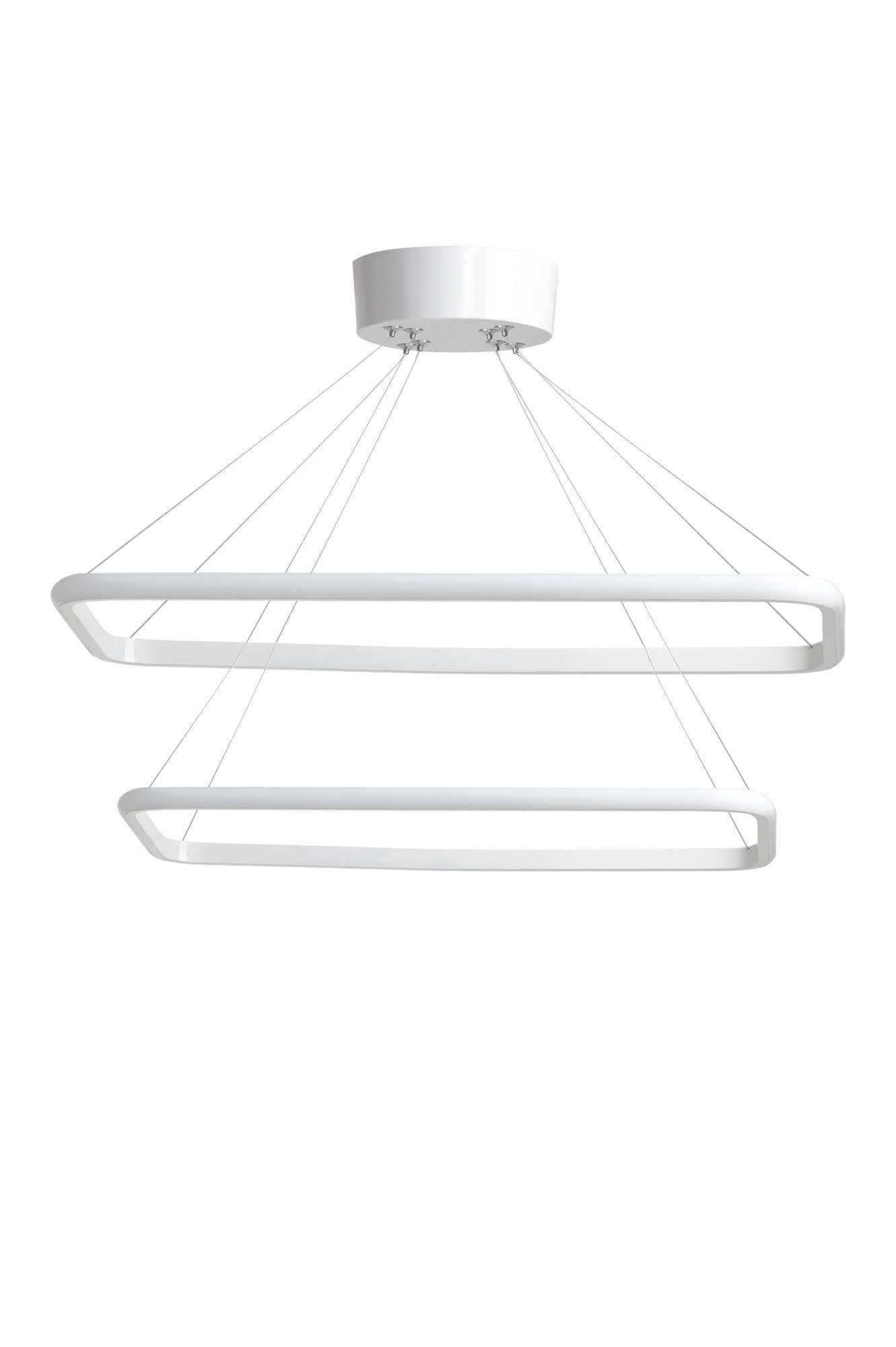 Candeeiro de Teto – 0-80 cm – Branco – Alumínio