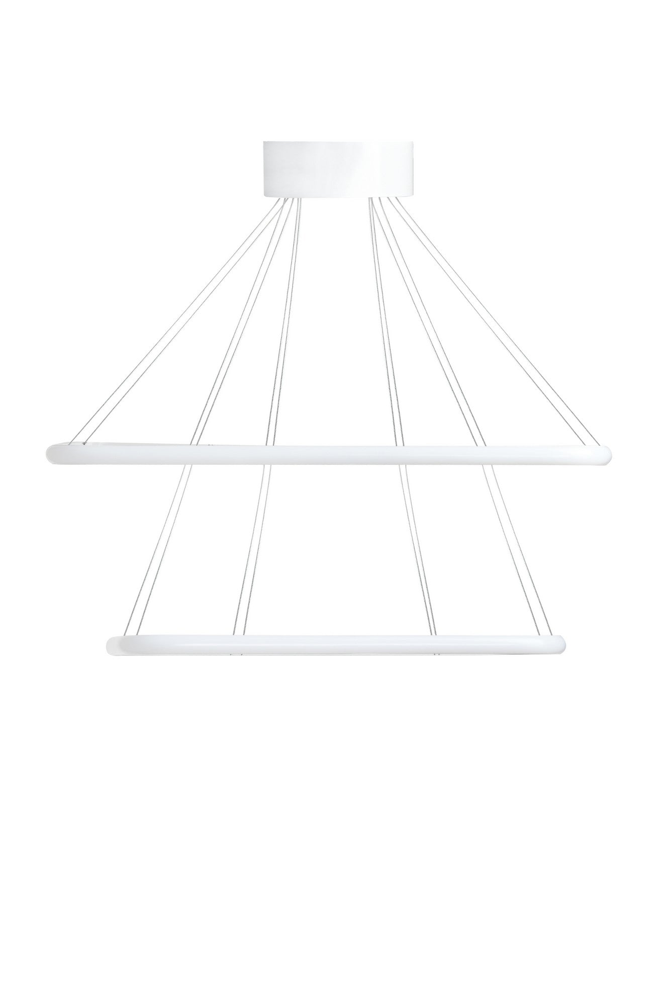 Candeeiro de Teto – Ajustável 0-80 cm – Branco – Alumínio