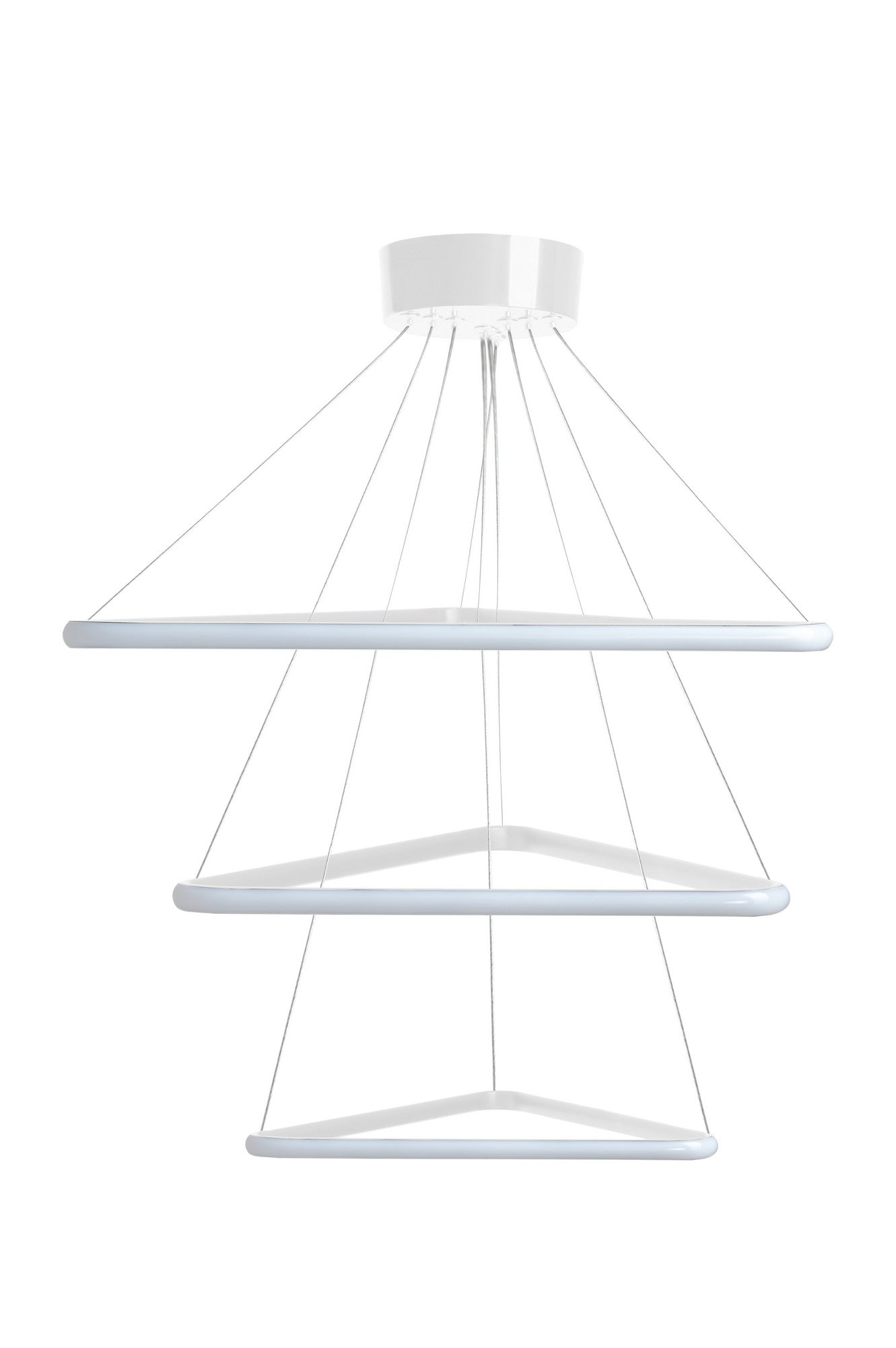 Candeeiro de Teto – 0-80 cm – Branco – Alumínio