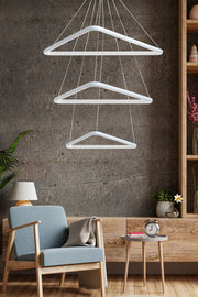 Candeeiro de Teto – 0-80 cm – Branco – Alumínio