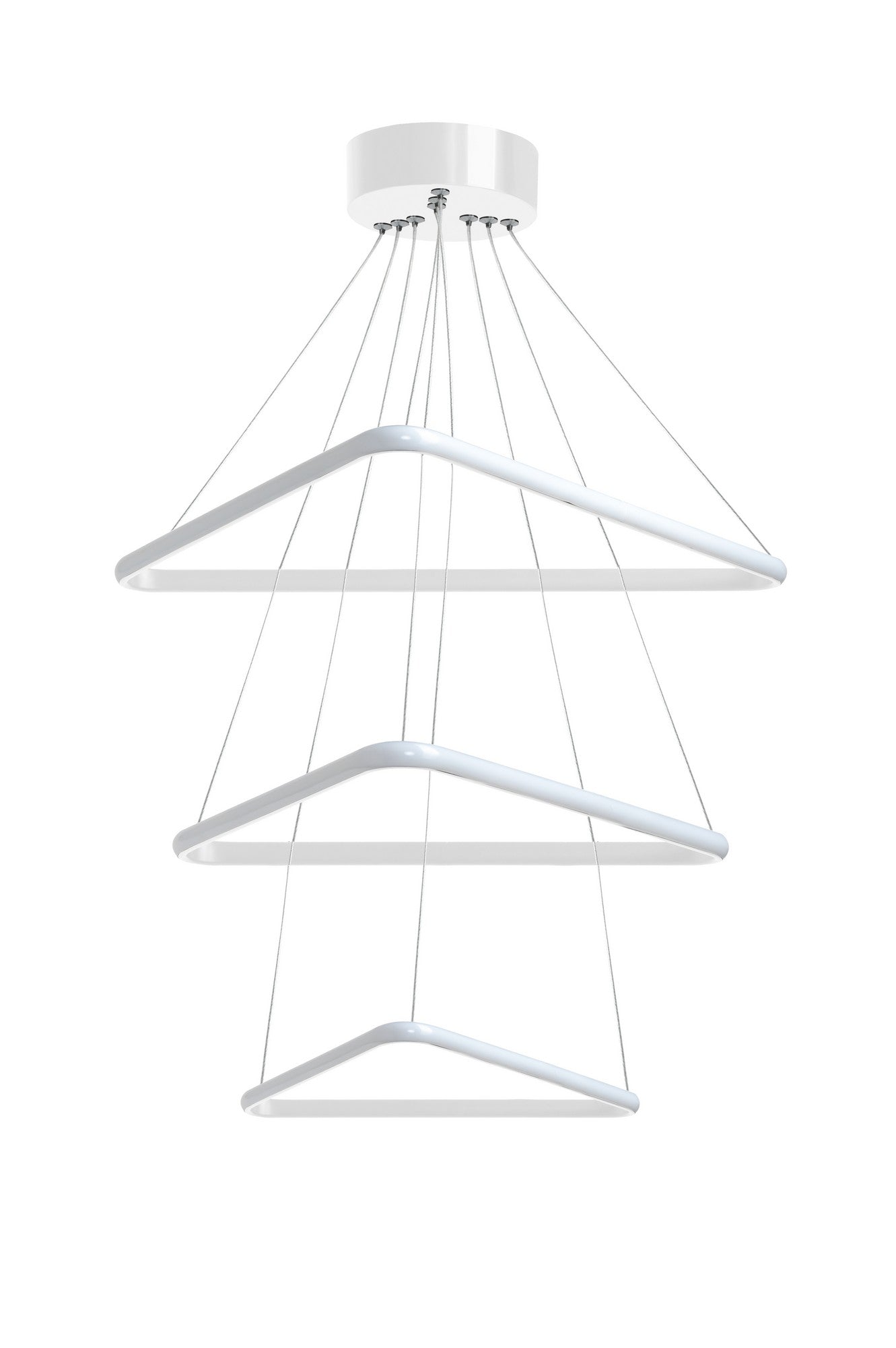 Candeeiro de Teto – 0-80 cm – Branco – Alumínio