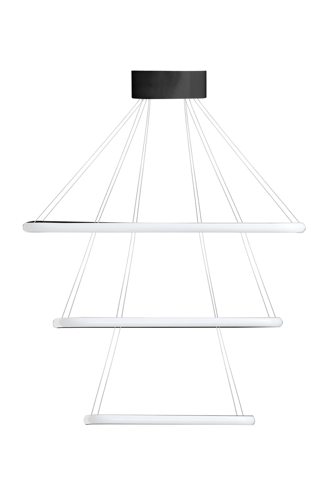 Candeeiro de Teto – 0-80 cm – Preto – Alumínio