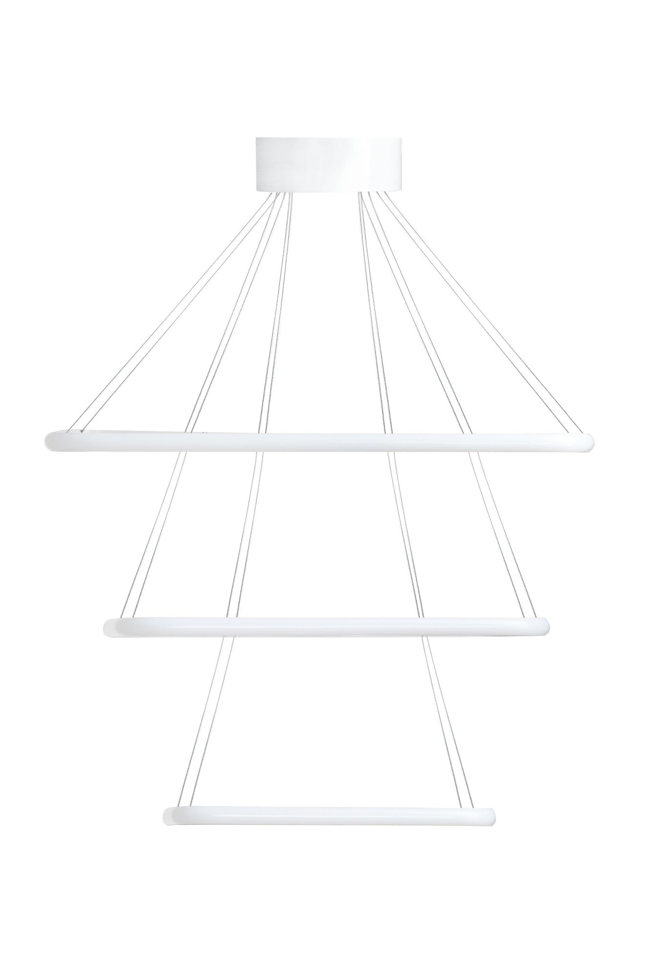 Candeeiro de Teto – Ajustável 0-80 cm – Branco – Alumínio