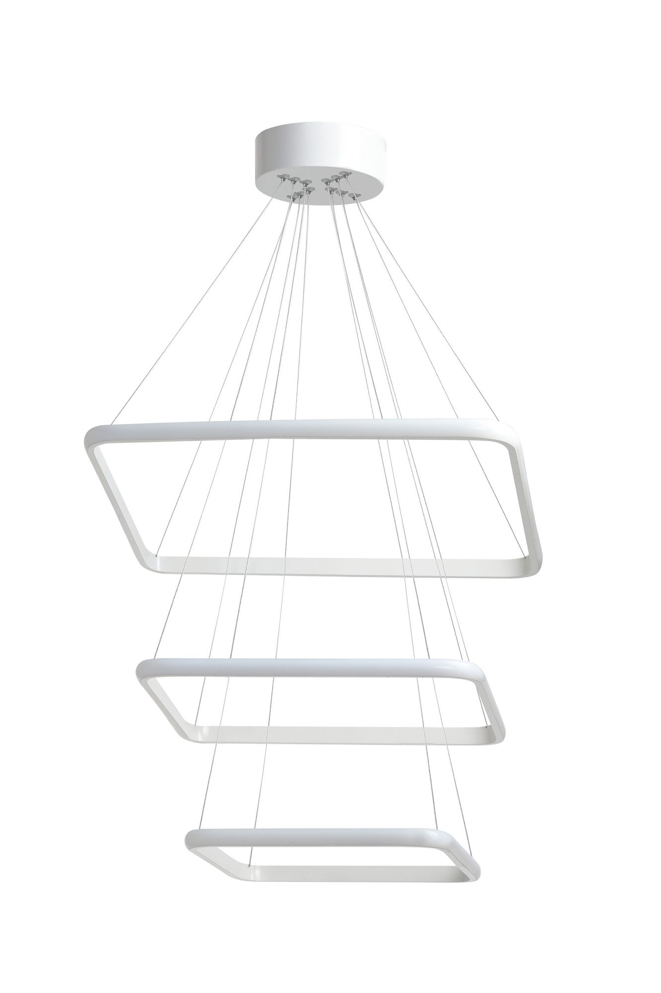 Candeeiro de Teto – 0-80 cm – Branco – Alumínio