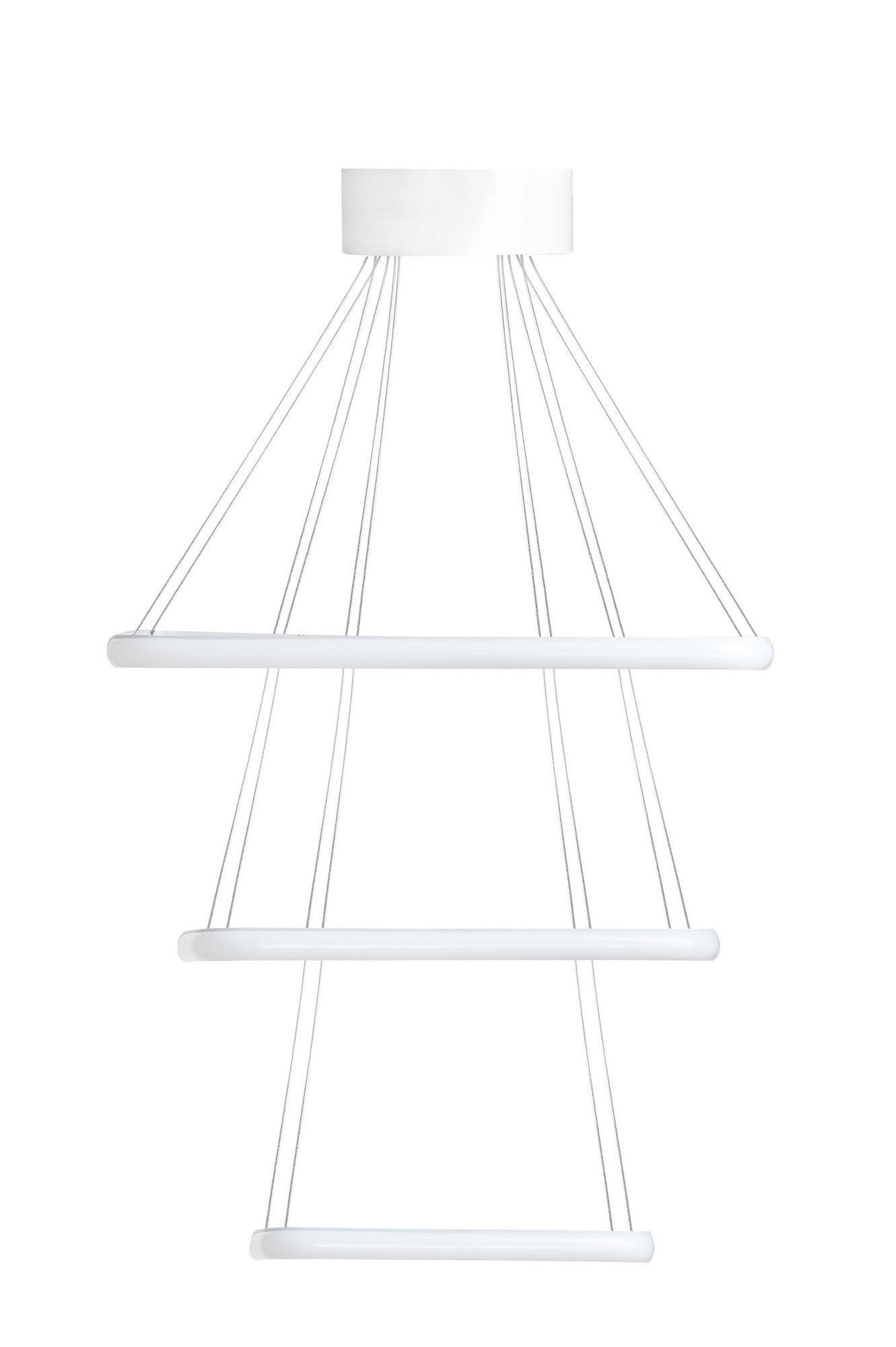 Candeeiro de Teto – 0-80 cm – Branco – Alumínio