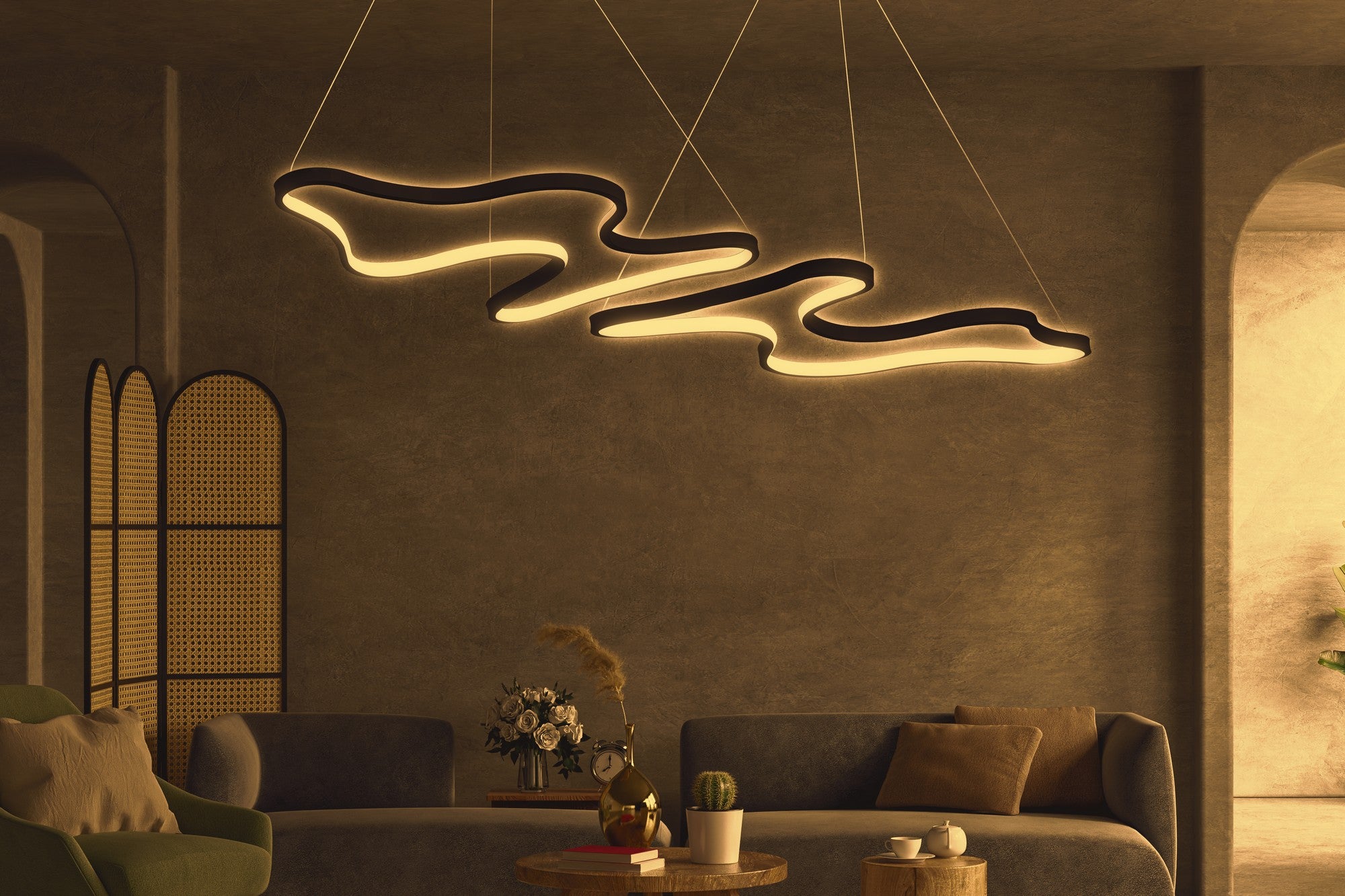 Candeeiro de Teto Preto – Altura Ajustável 0-80 cm – Alumínio