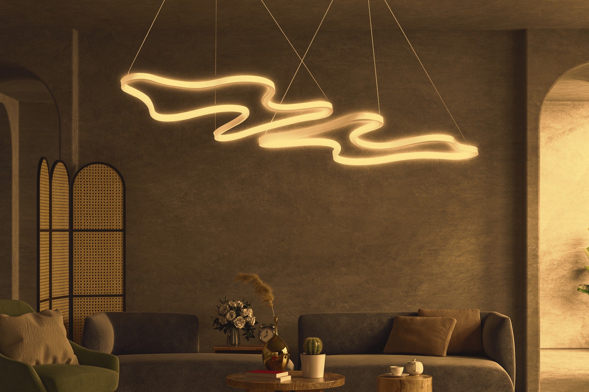 Candeeiro de Teto Ajustável – 35 x 46 cm – Branco – Alumínio