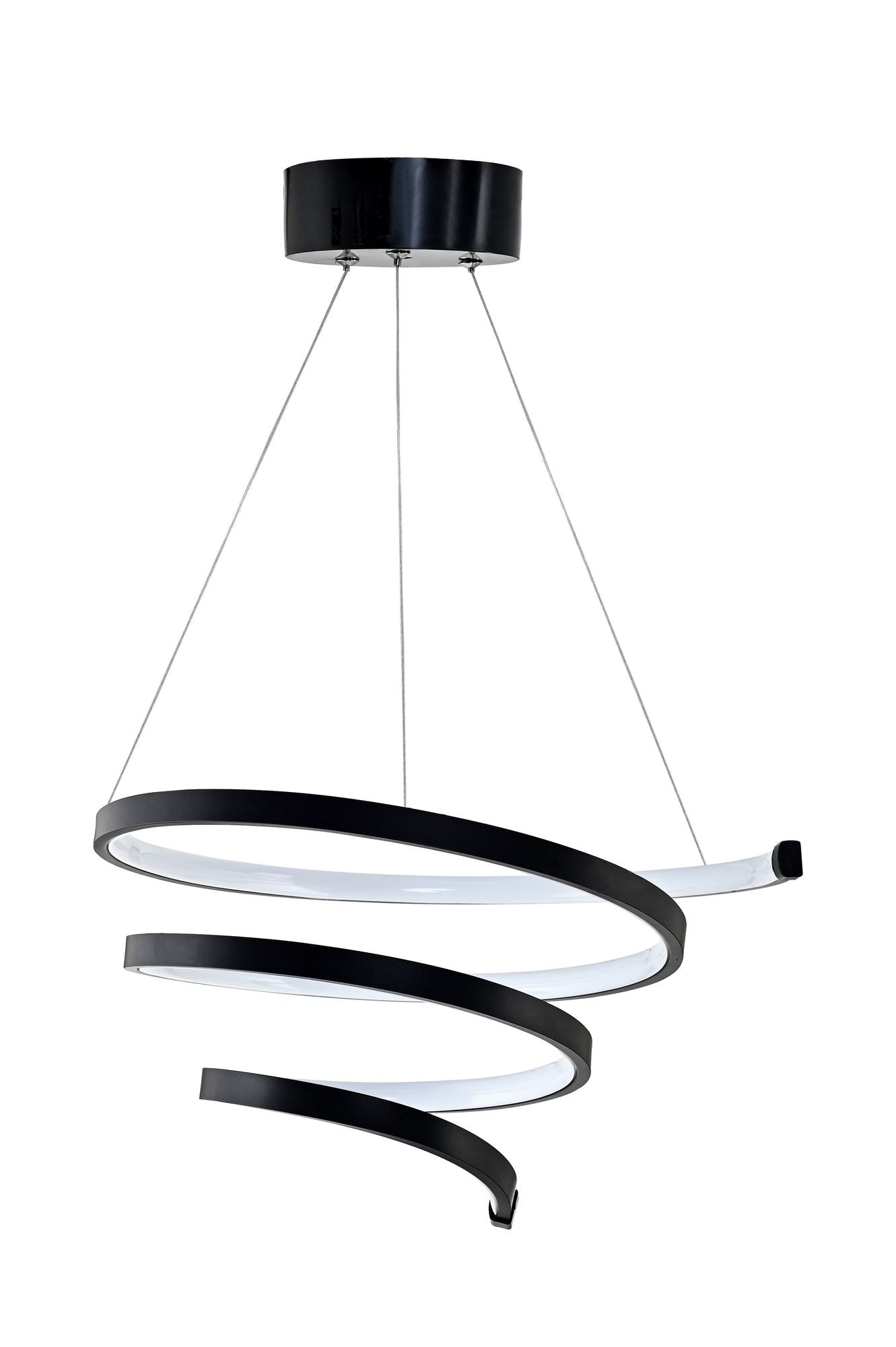 Candeeiro de Teto – 45 x 45 x 30 cm – Preto – Alumínio