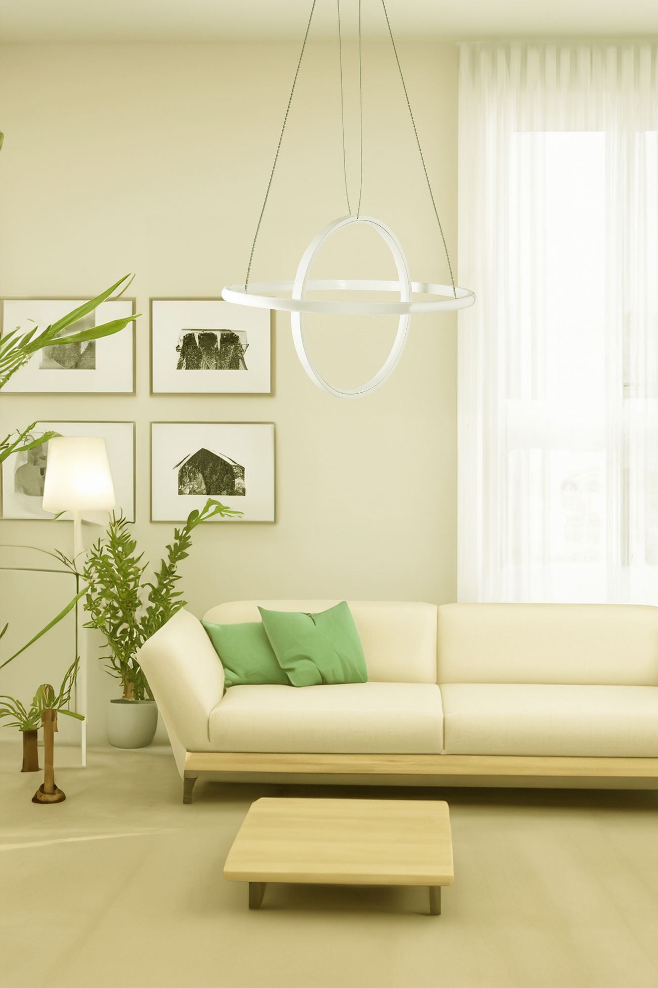 Candeeiro de Teto – 30 x 30 x 20 cm – Branco – Alumínio