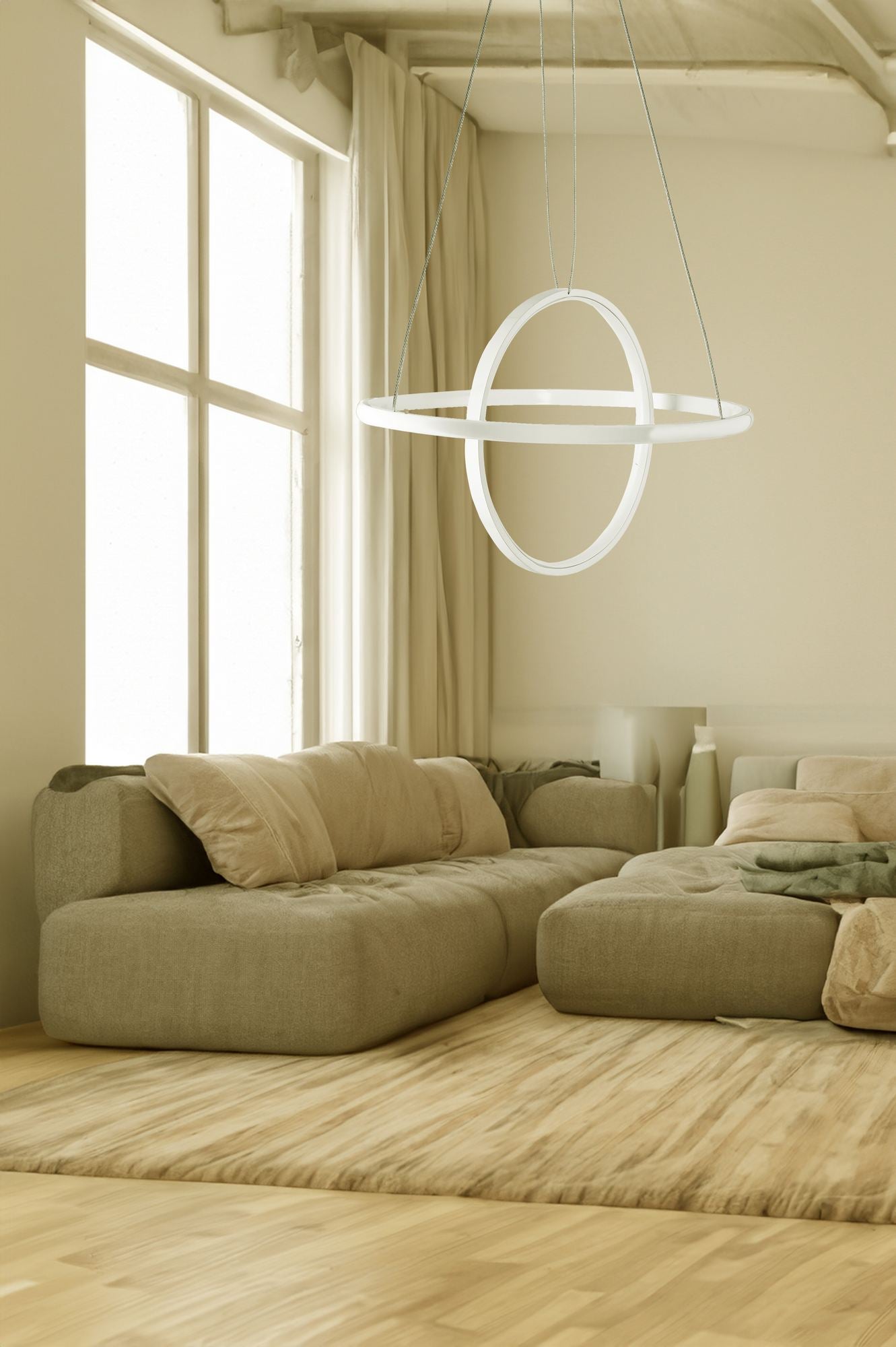 Candeeiro de Teto – 30 x 30 x 20 cm – Branco – Alumínio