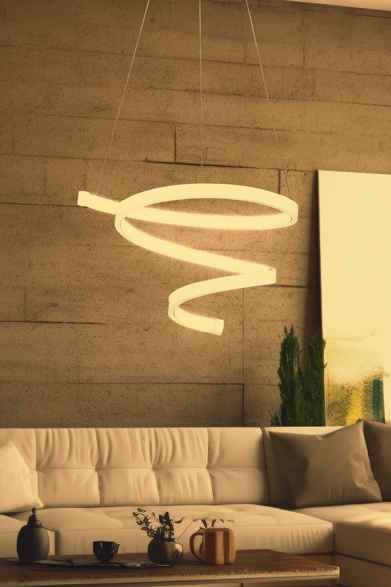 Candeeiro de Teto – 30 x 30 x 20 cm – Branco – Alumínio