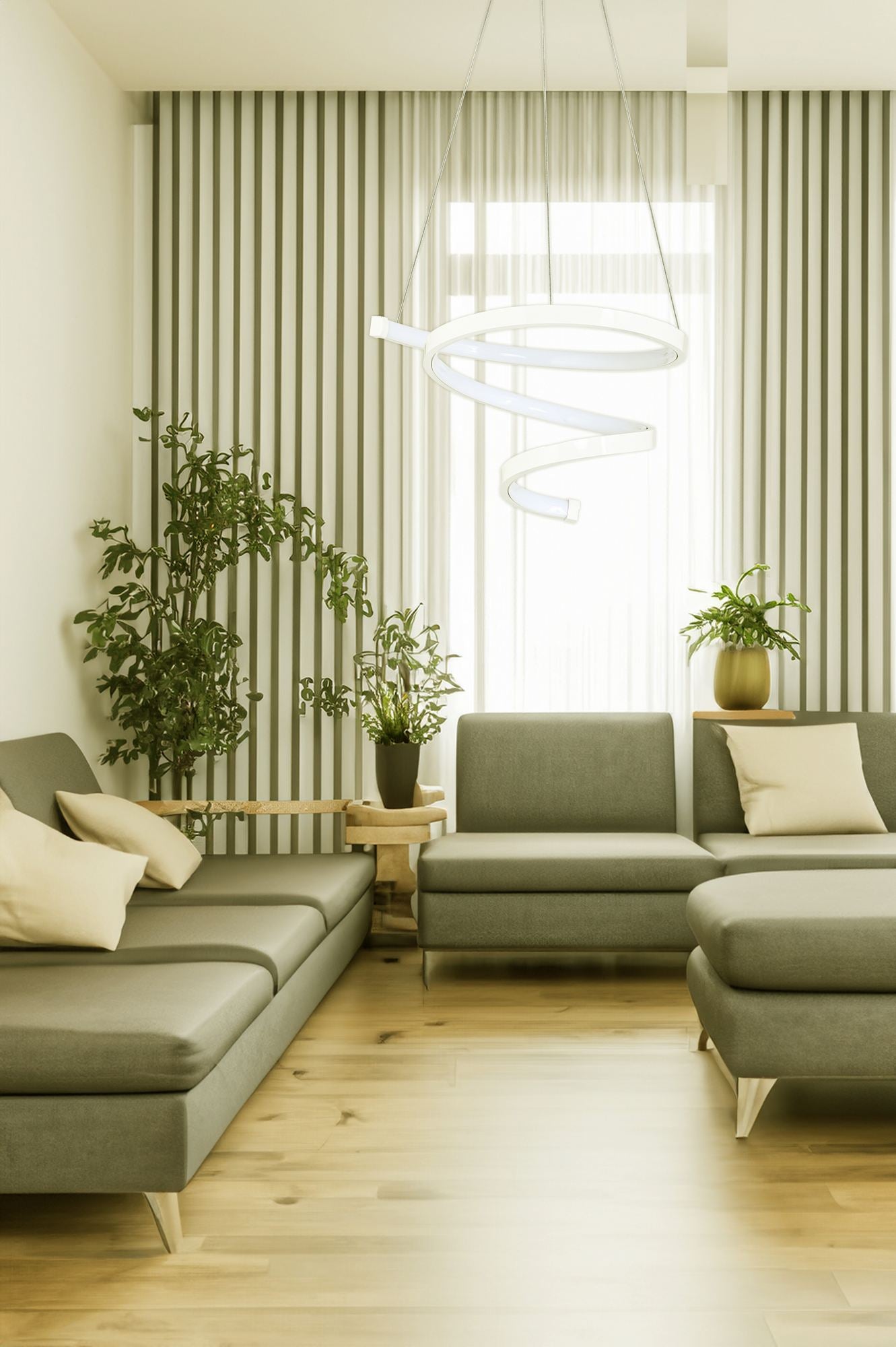 Candeeiro de Teto – 30 x 30 x 20 cm – Branco – Alumínio