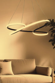 Candeeiro de Teto – 65 x 65 x 15 cm – Preto – Alumínio