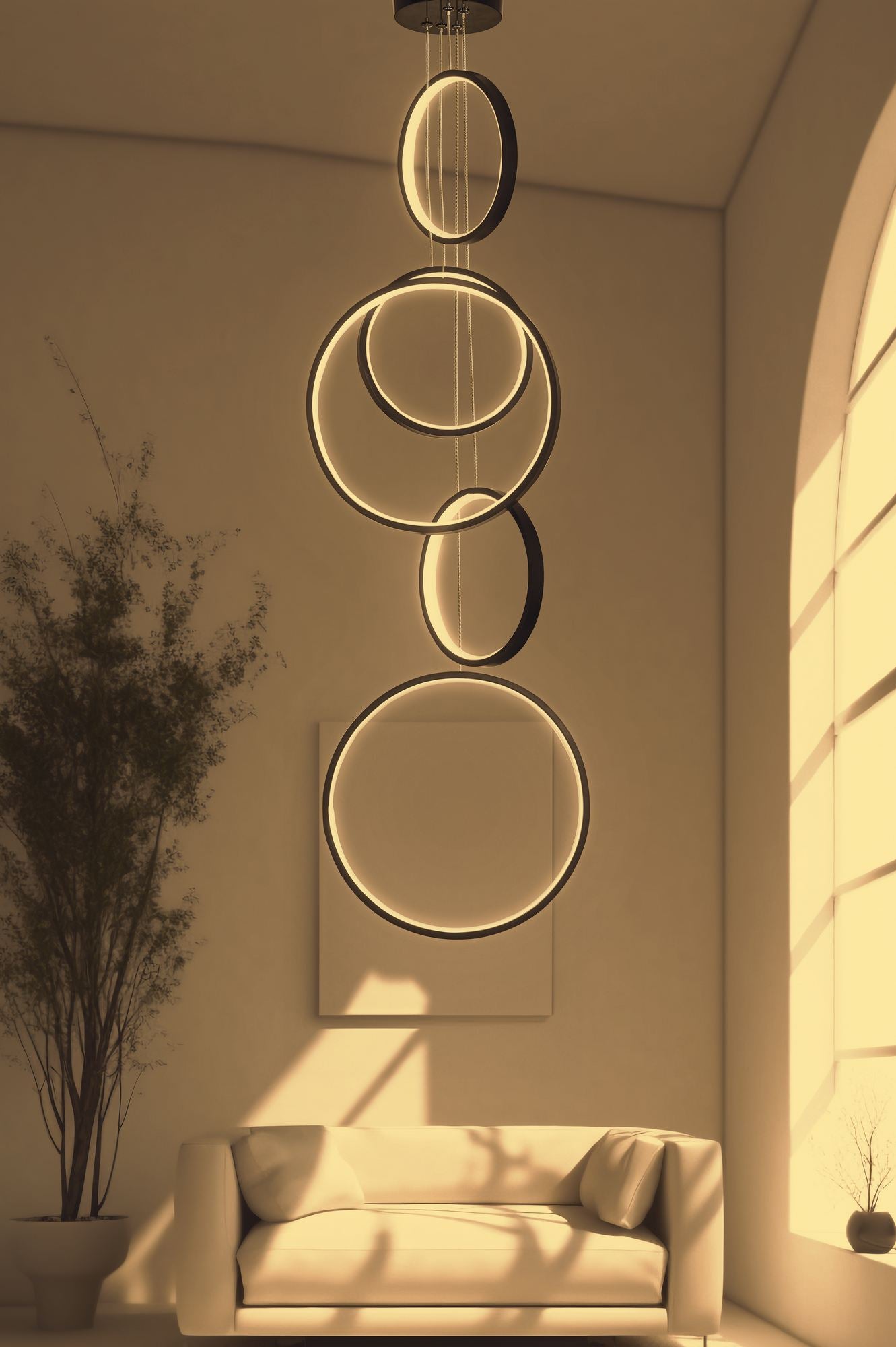 Candeeiro de Teto – 20 cm, 30 cm – Preto – Alumínio