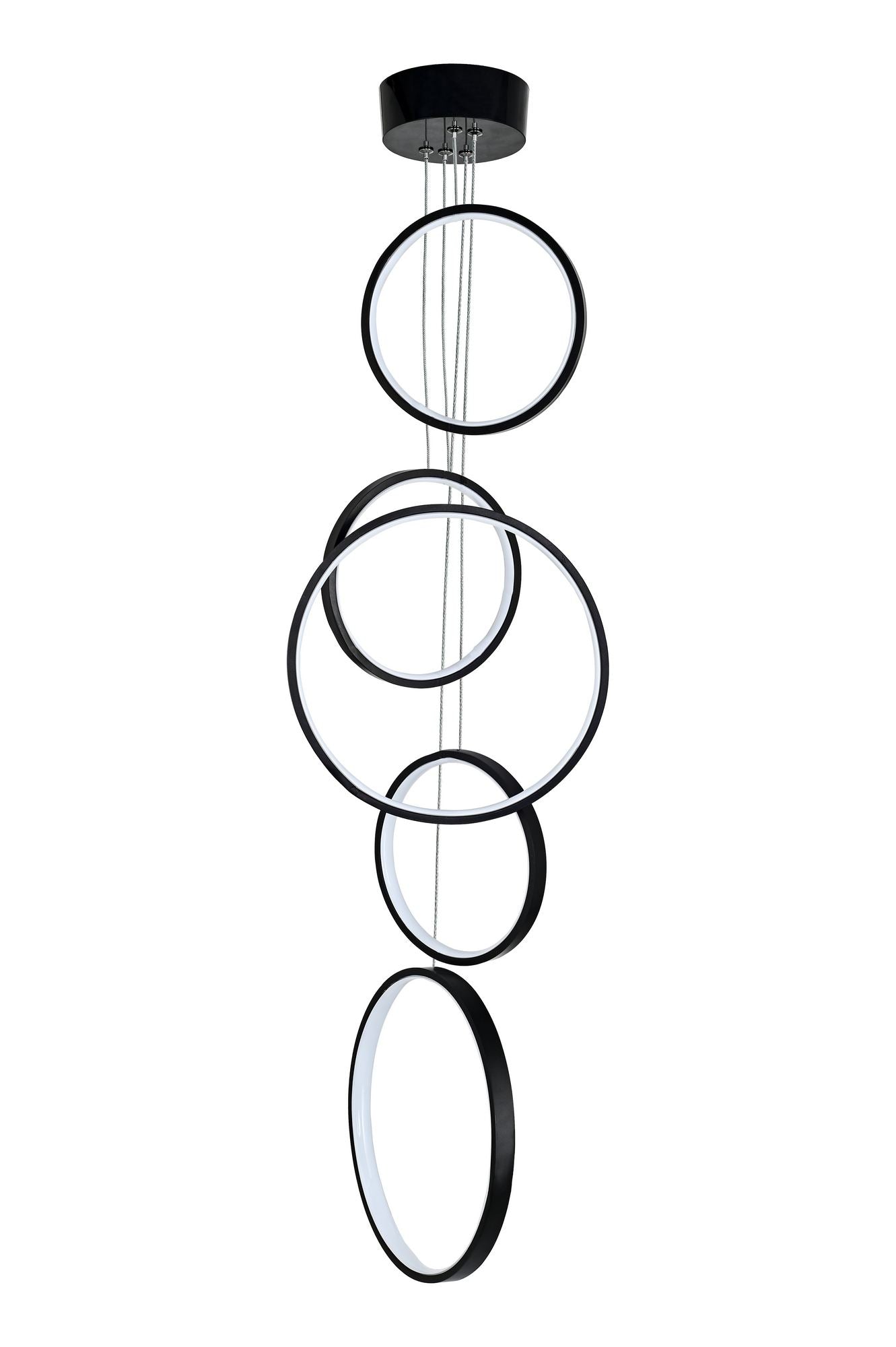 Candeeiro de Teto – 20 cm, 30 cm – Preto – Alumínio