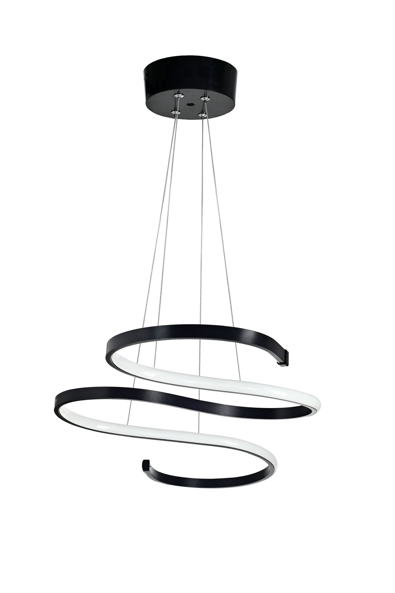 Candeeiro de Teto – 85 x 40 x 2 cm – Preto – Alumínio