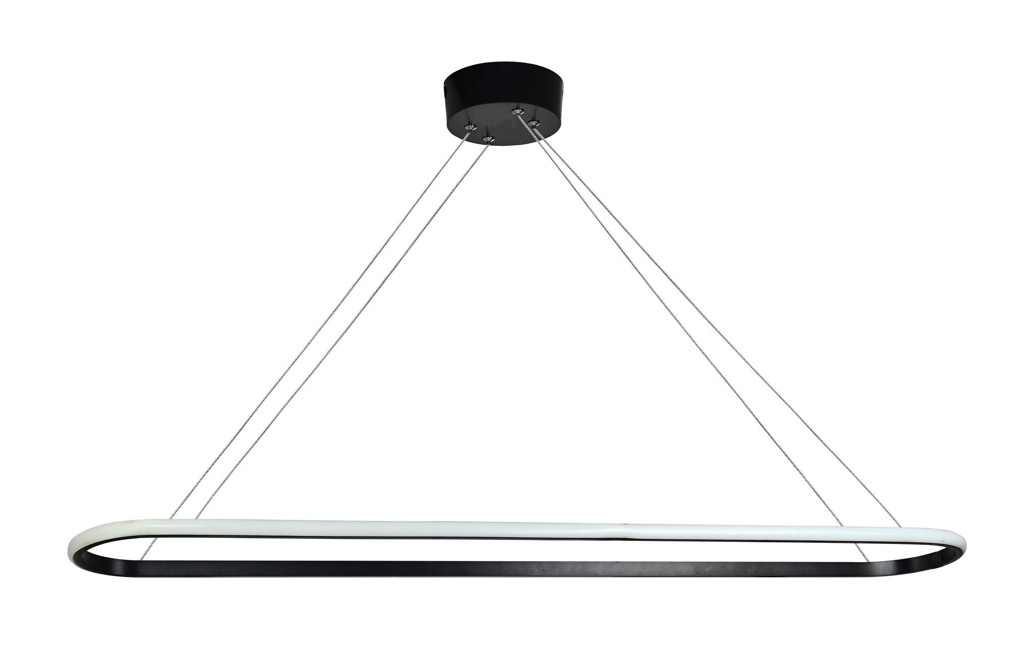 Candeeiro de Teto – 100 x 15 x 2 cm – Preto – Alumínio