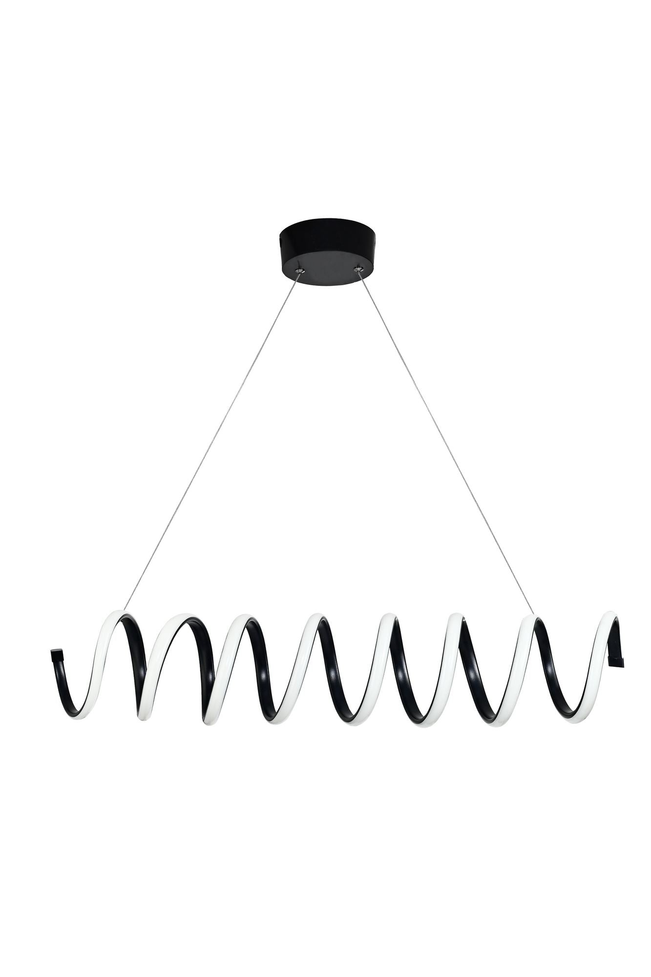 Candeeiro de Teto – 70 x 14 x 14 cm – Preto – Alumínio