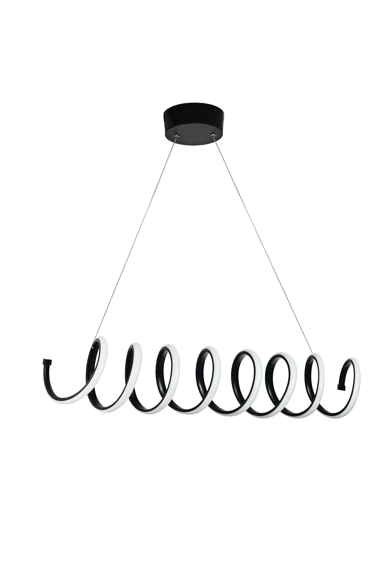 Candeeiro de Teto – 70 x 14 x 14 cm – Preto – Alumínio