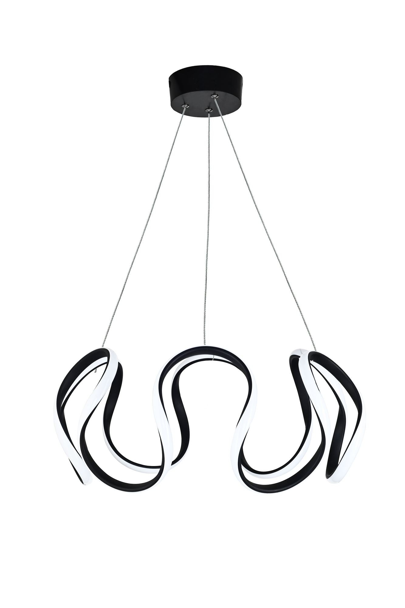 Candeeiro de Teto – 50 x 50 x 20 cm – Preto – Alumínio