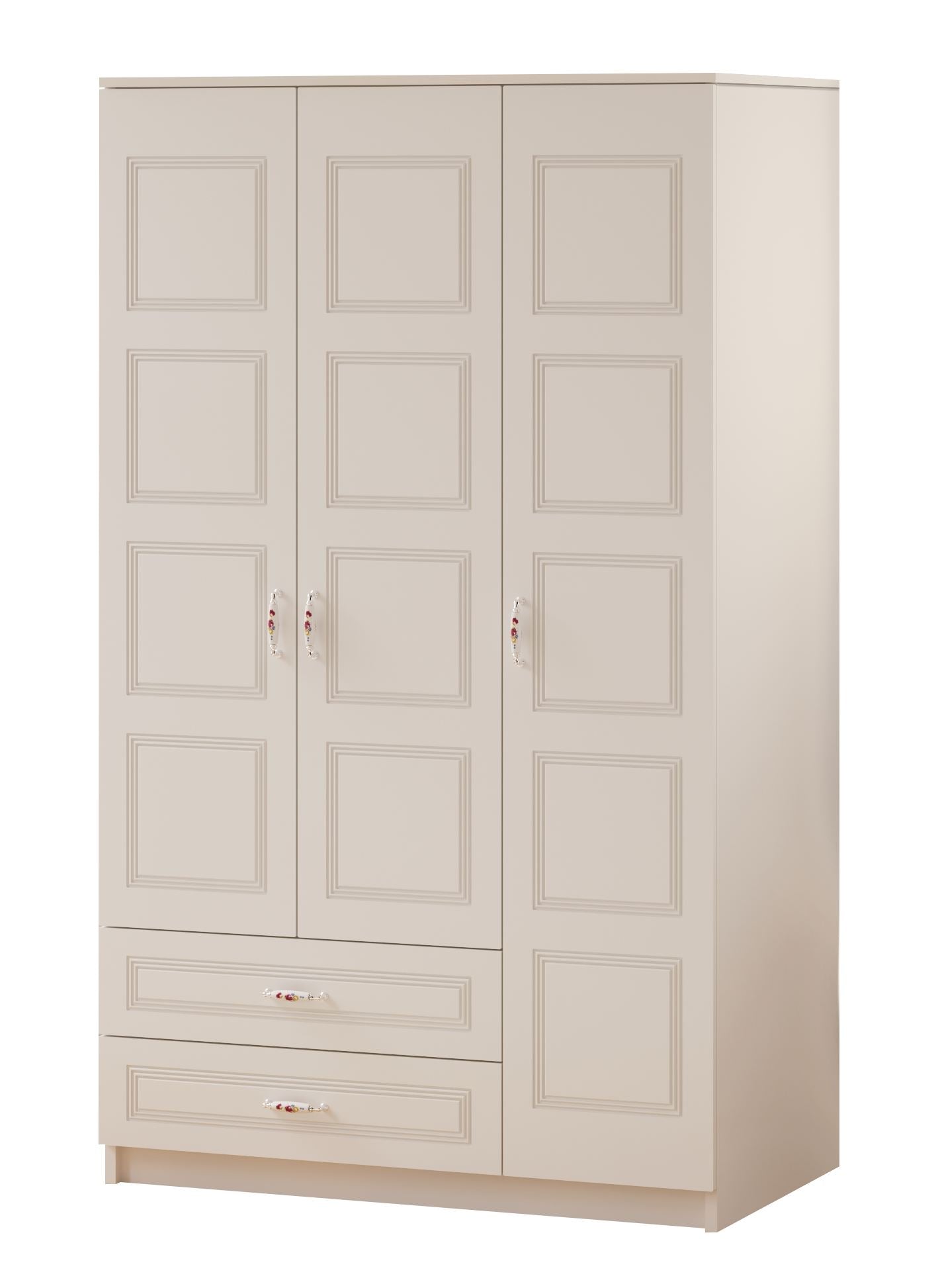 Guarda-roupa – 105 cm x 180 cm x 52 cm – Branco Fosco – Aglomerado de melamina