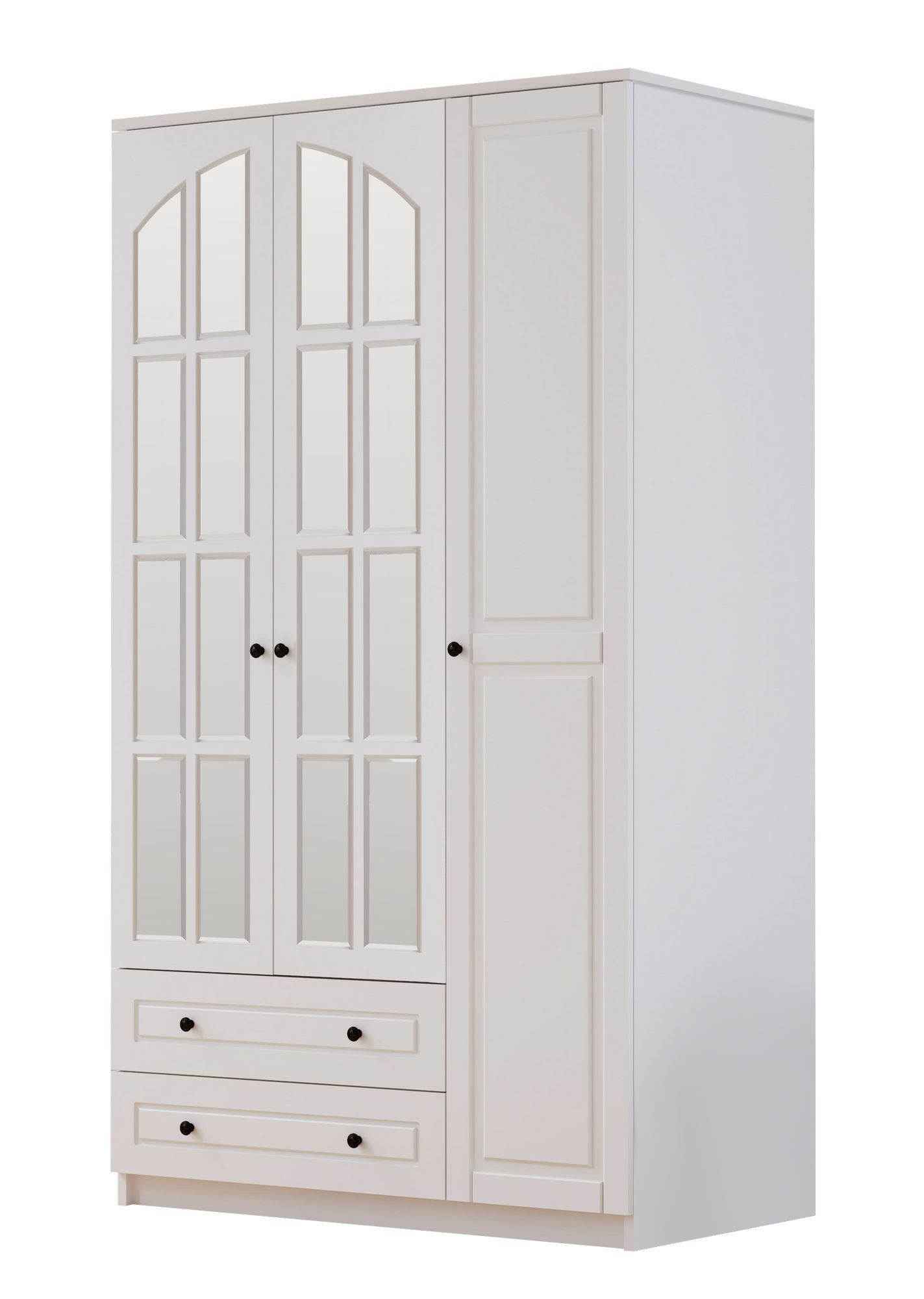 Guarda-roupa – 105 cm x 210 cm x 52 cm – Branco Fosco – Aglomerado