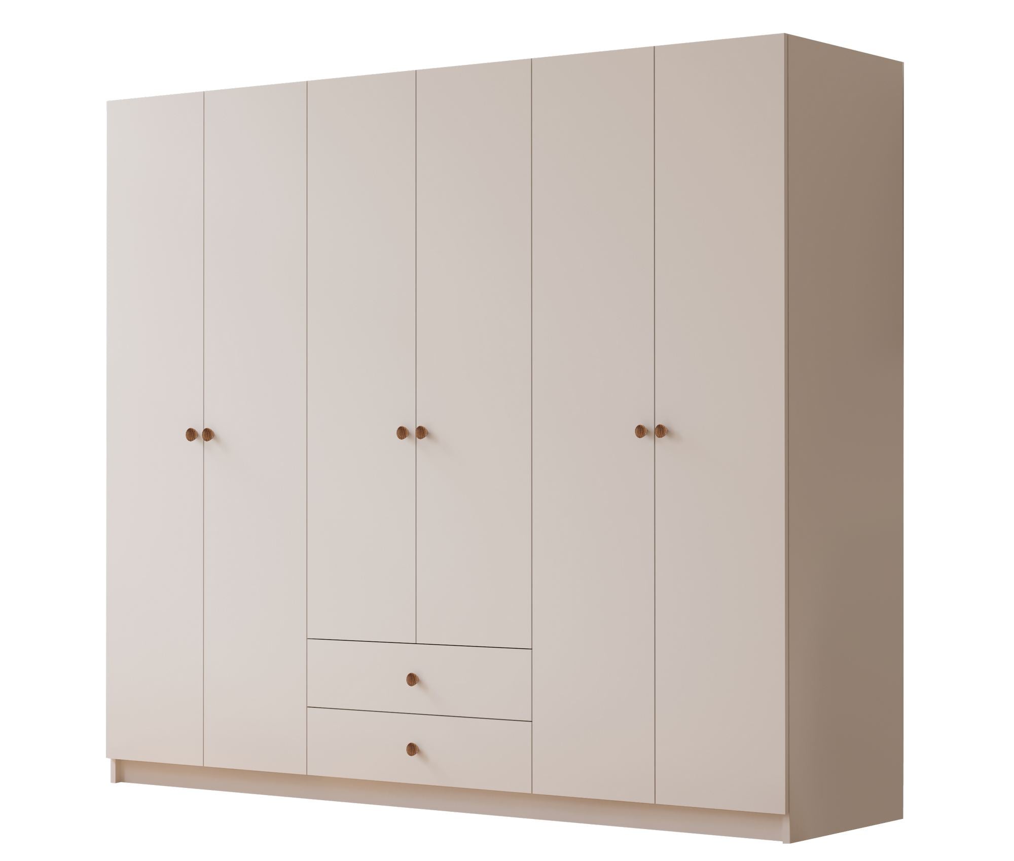 Guarda-Roupa – 180 cm x 180 cm x 45 cm – Branco Fosco – Painel de Partículas com Revestimento de Melamina