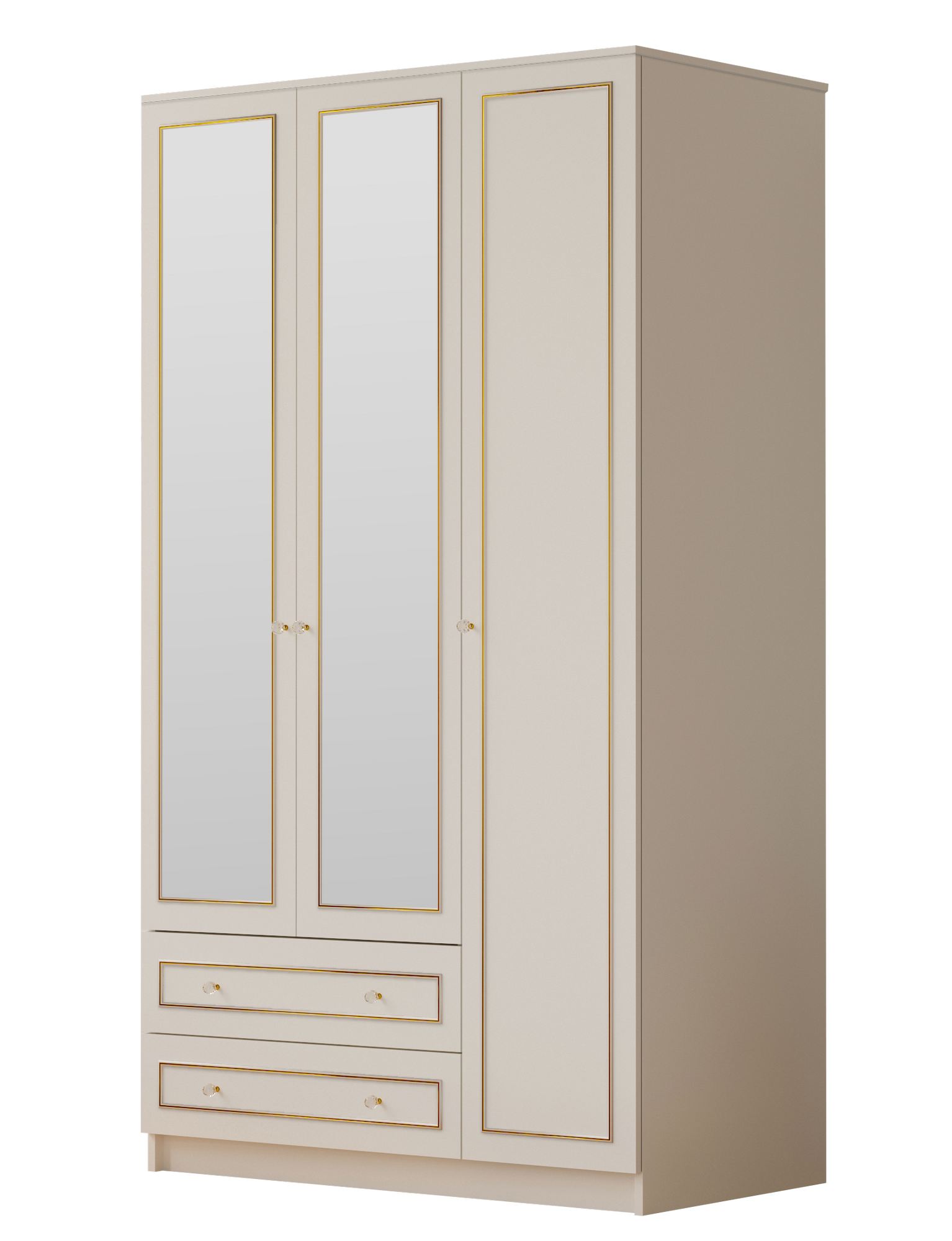 Guarda-roupa – 105cm x 210cm x 52cm – Branco Fosco – Aglomerado melaminado