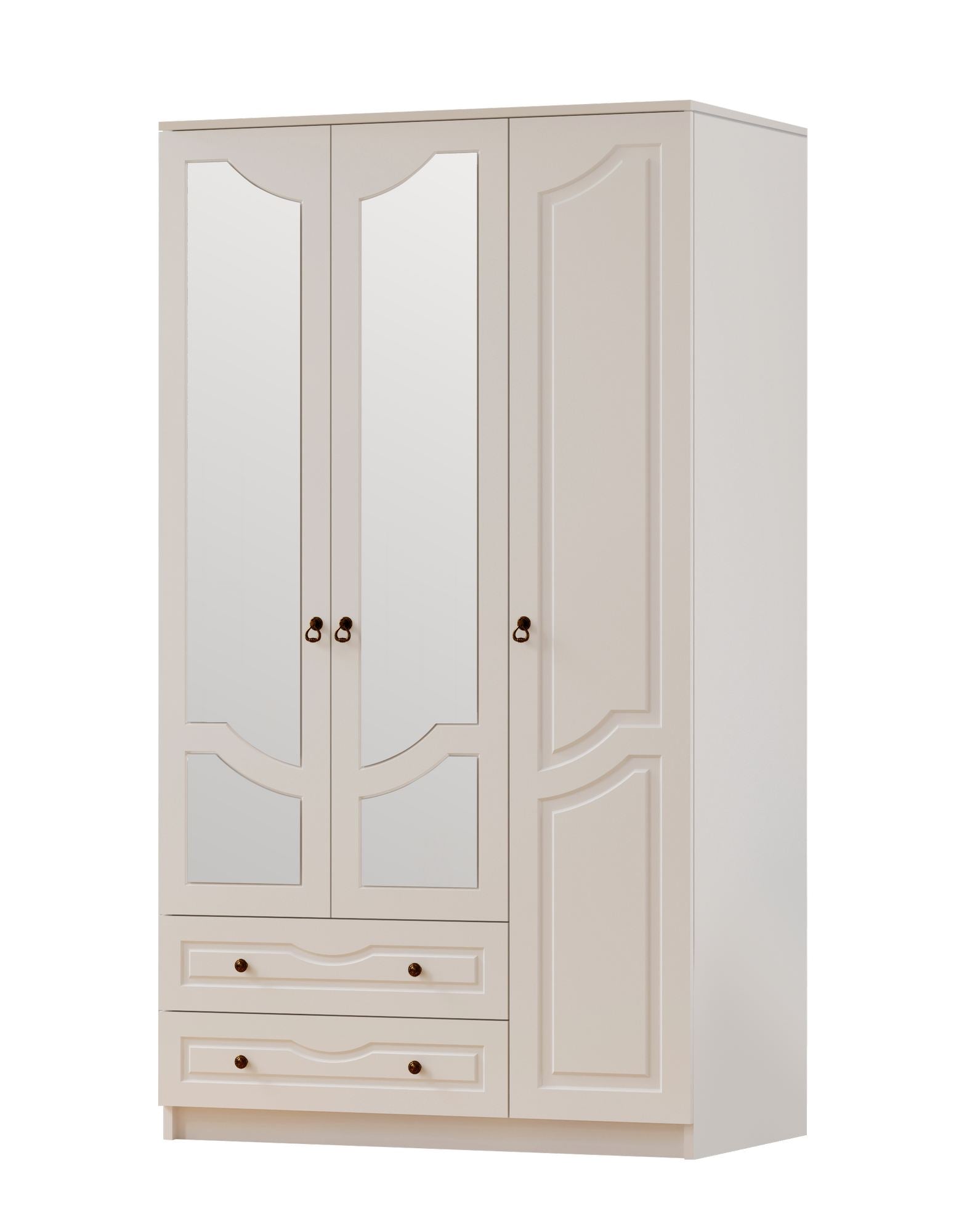Guarda-roupa – 105 cm x 210 cm x 52 cm – Branco Fosco – Painel de partículas