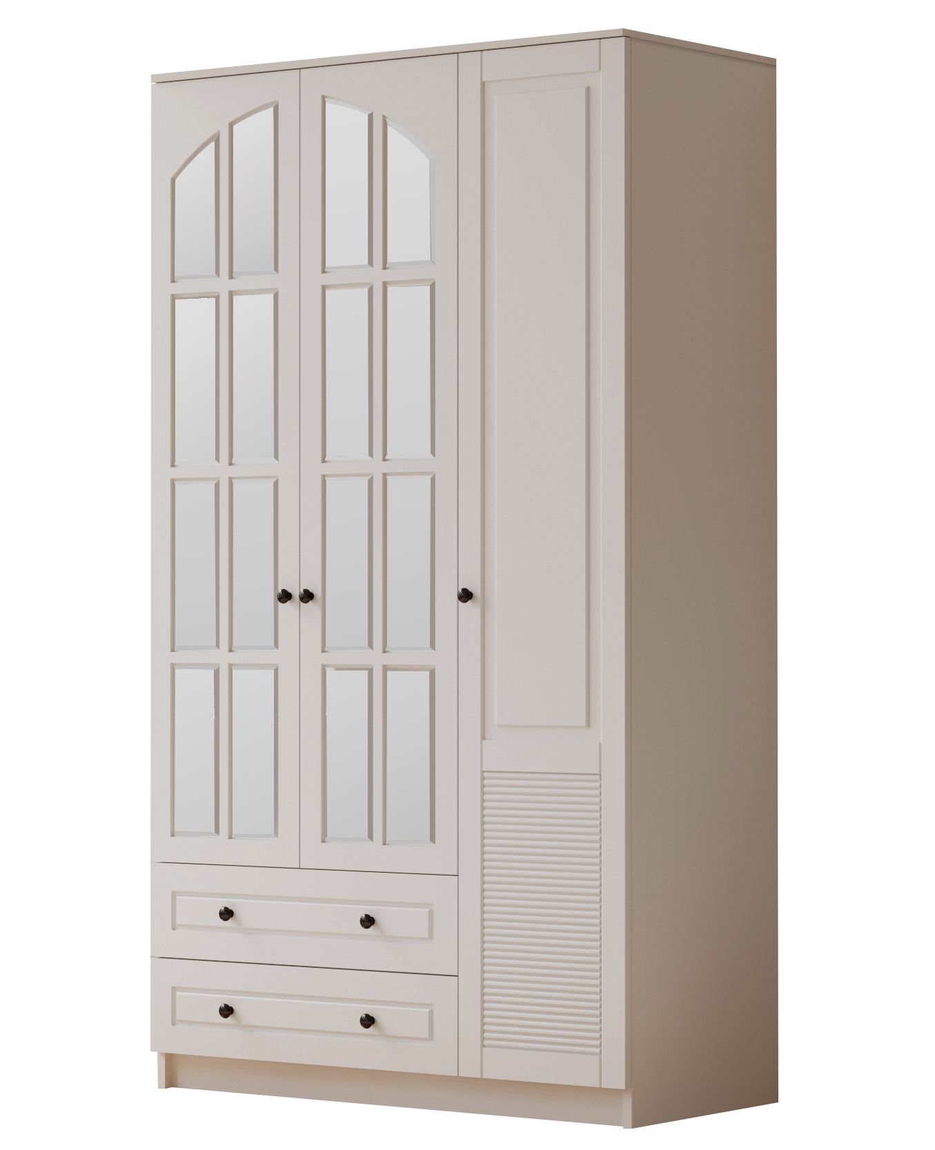 Guarda-roupa – 105cm x 184cm x 52cm – Branco Fosco – Aglomerado com revestimento de melamina