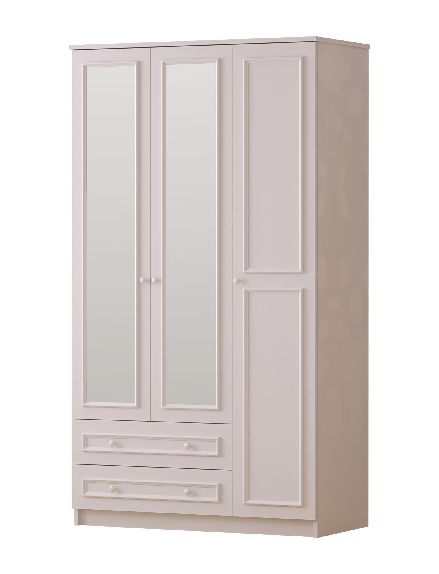 Guarda-roupa – 105cm x 210cm x 52cm – Branco Fosco – MDF