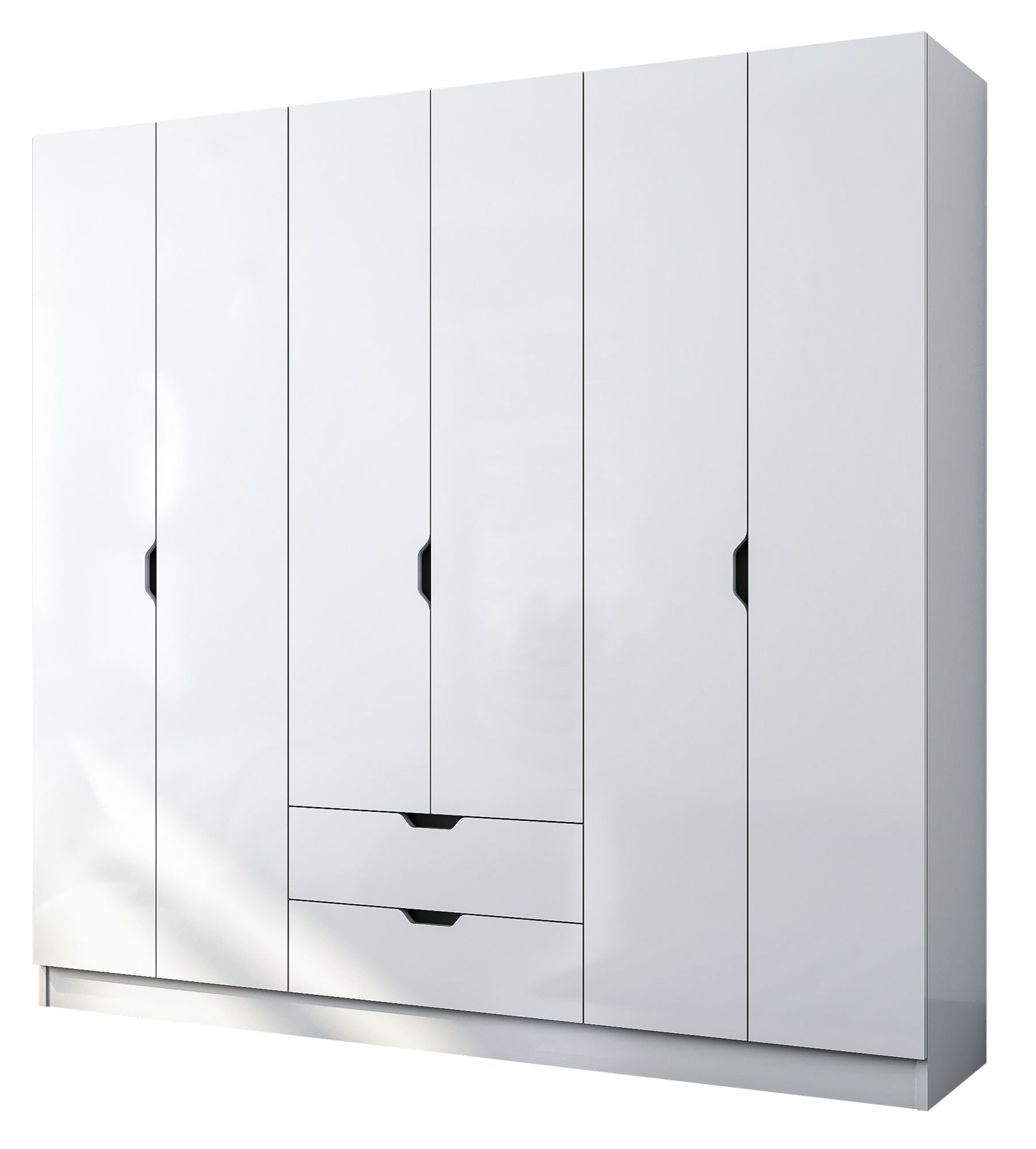 Guarda-roupa – 180 cm x 180 cm x 45 cm – Branco Fosco – Aglomerado