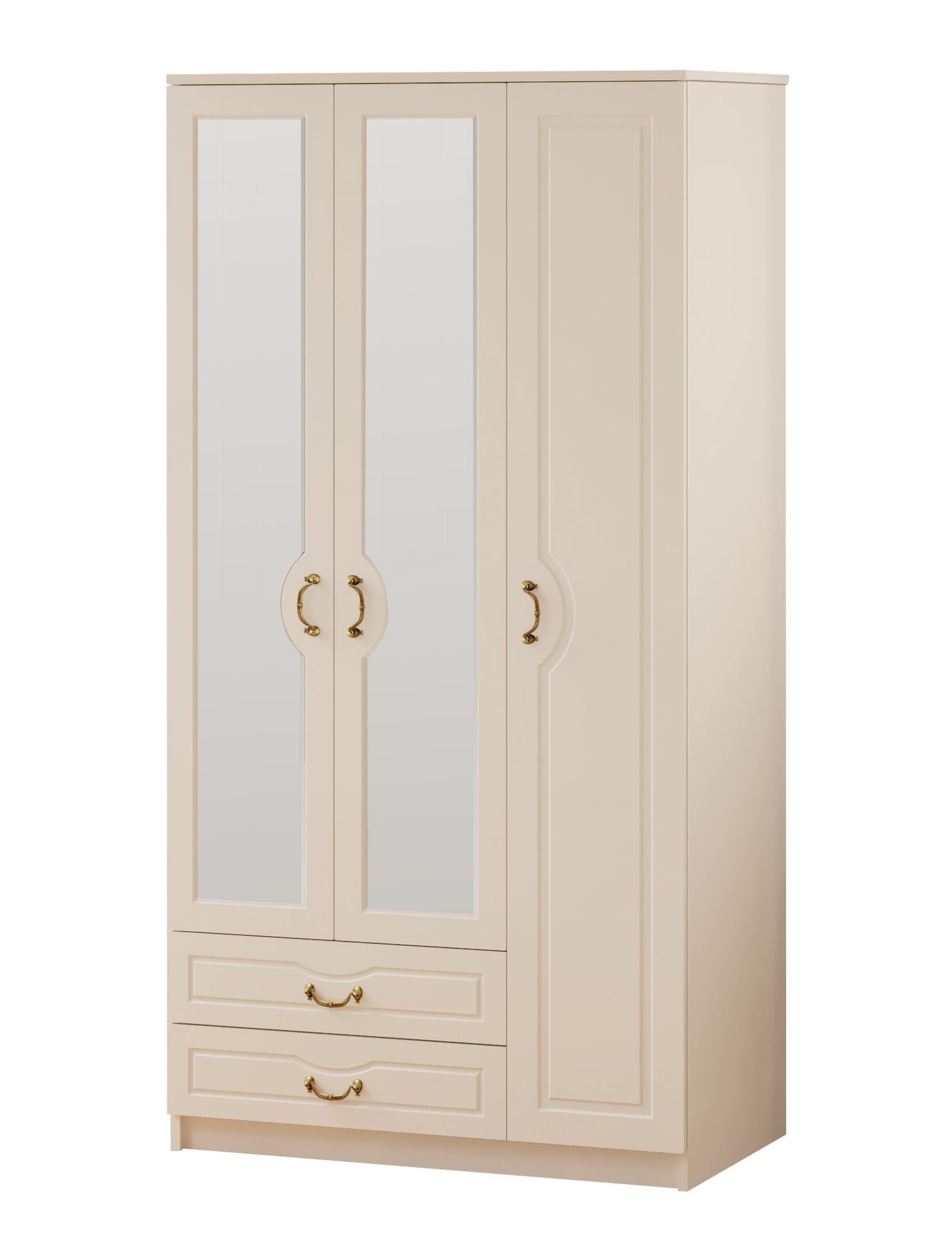 Guarda-roupa – 105cm x 210cm x 52cm – Branco Fosco – Aglomerado