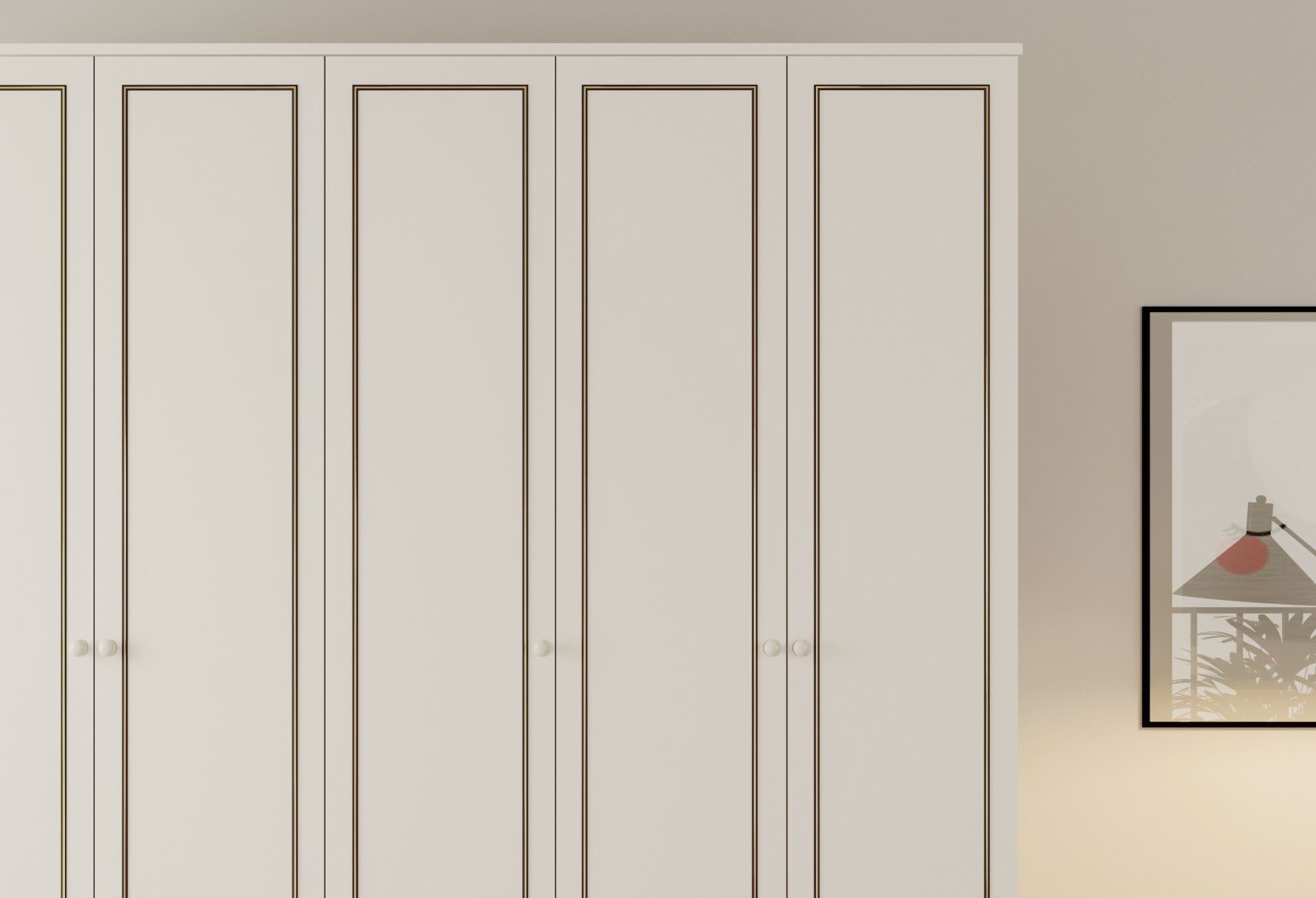 Guarda-roupa – 175cm x 180cm x 52cm – Branco Fosco – MDF