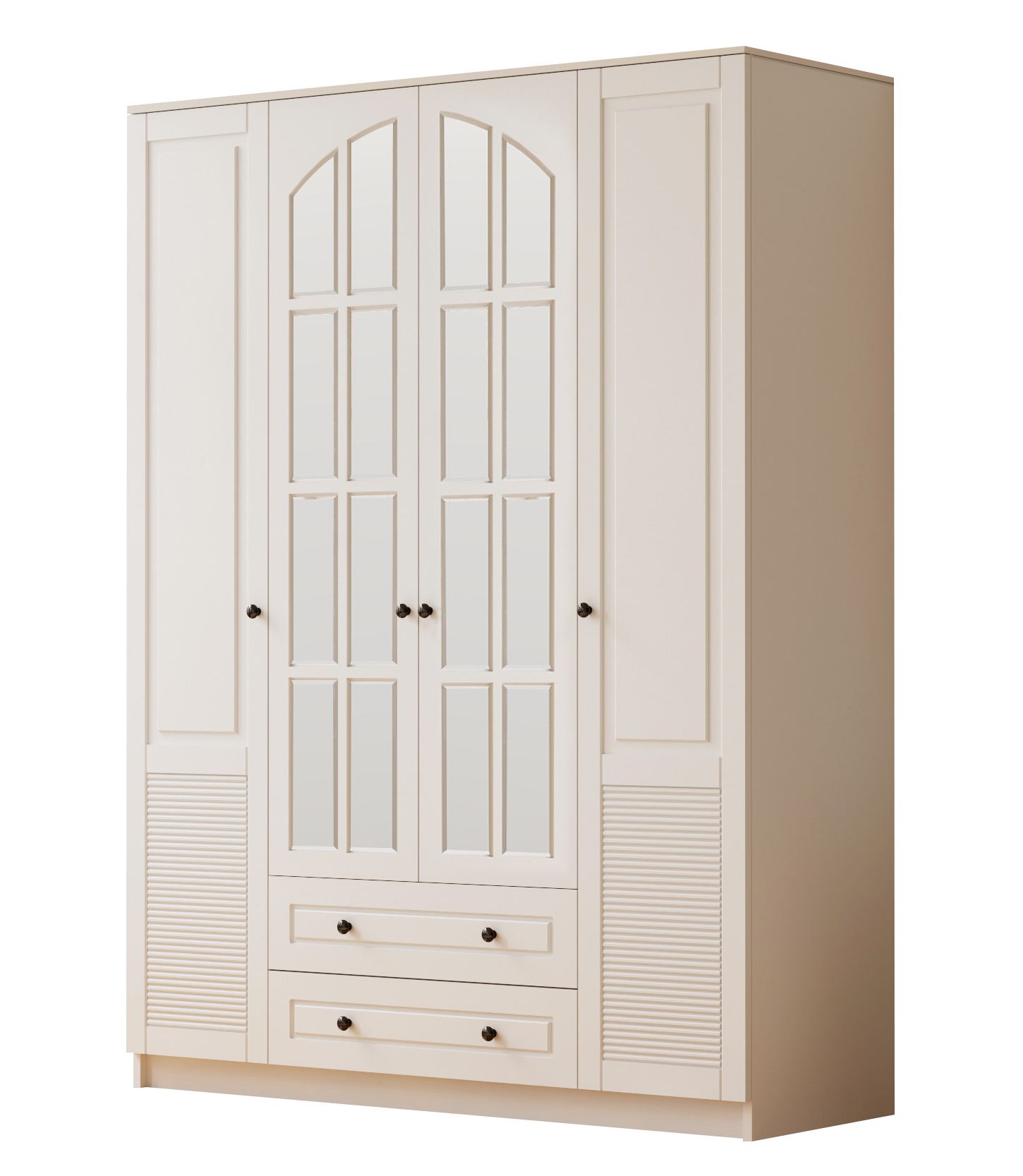 Guarda-roupa – 140cm x 184cm x 52cm – Branco Fosco – Aglomerado de Melamina