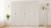Guarda-roupa – 210cm x 210cm x 52cm – Branco Fosco – Aglomerado
