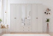 Guarda-roupa – 210x210x52 cm – Branco Fosco – Aglomerado