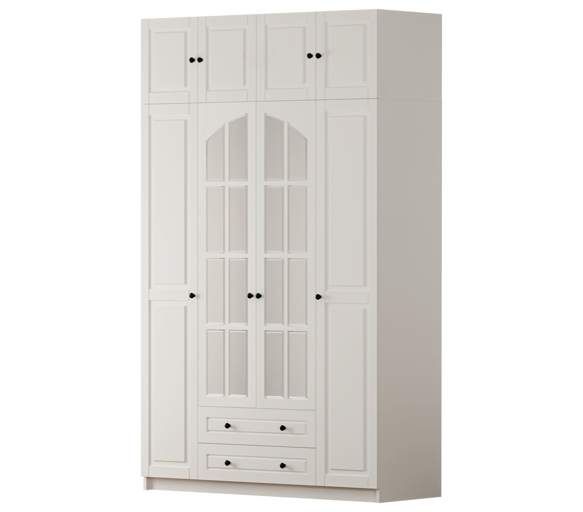 Guarda-roupa – 140cm x 240cm x 52cm – Branco Fosco – Aglomerado