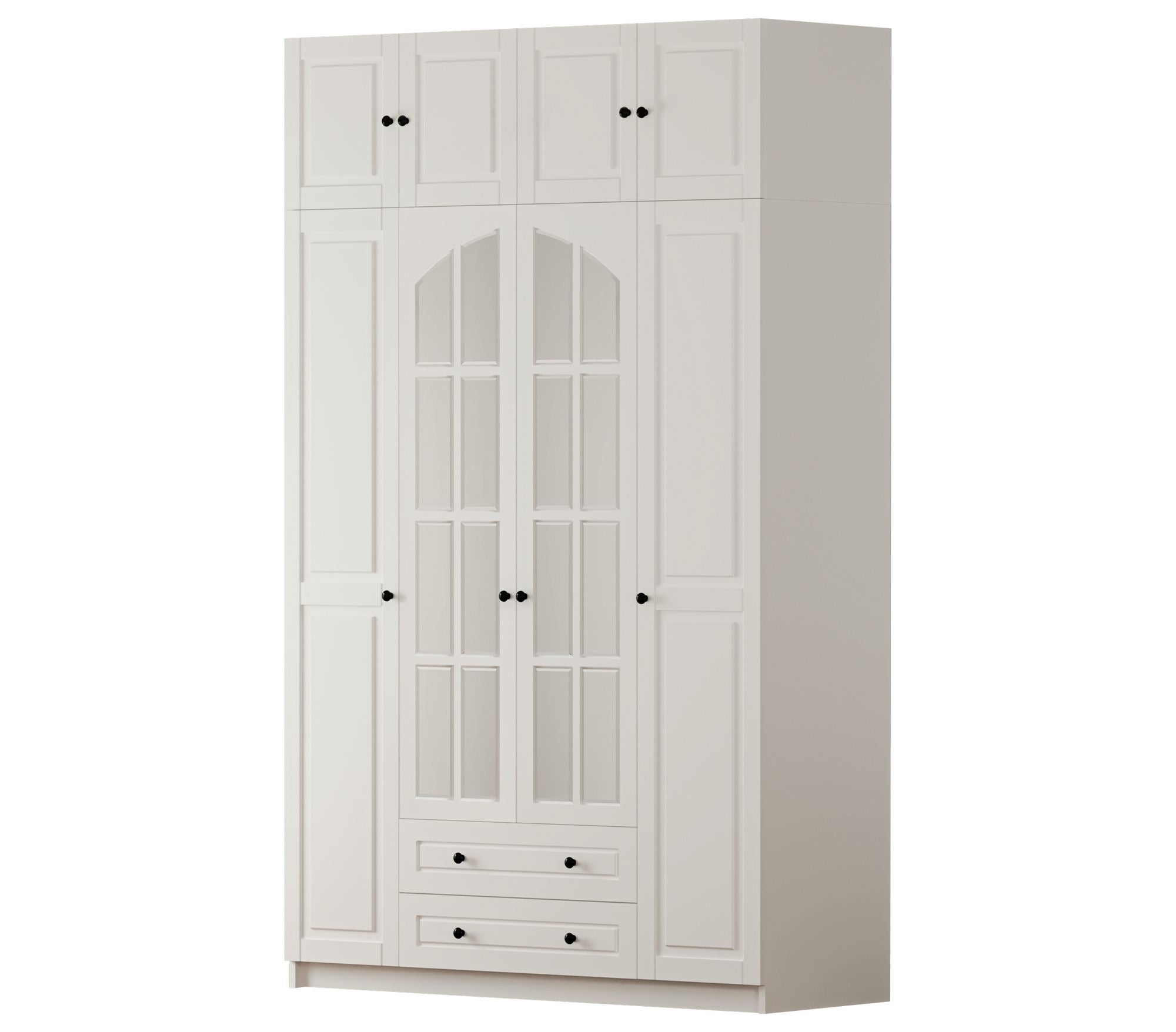 Guarda-roupa – 140 cm x 210 cm x 52 cm – Branco Fosco – Aglomerado de melamina