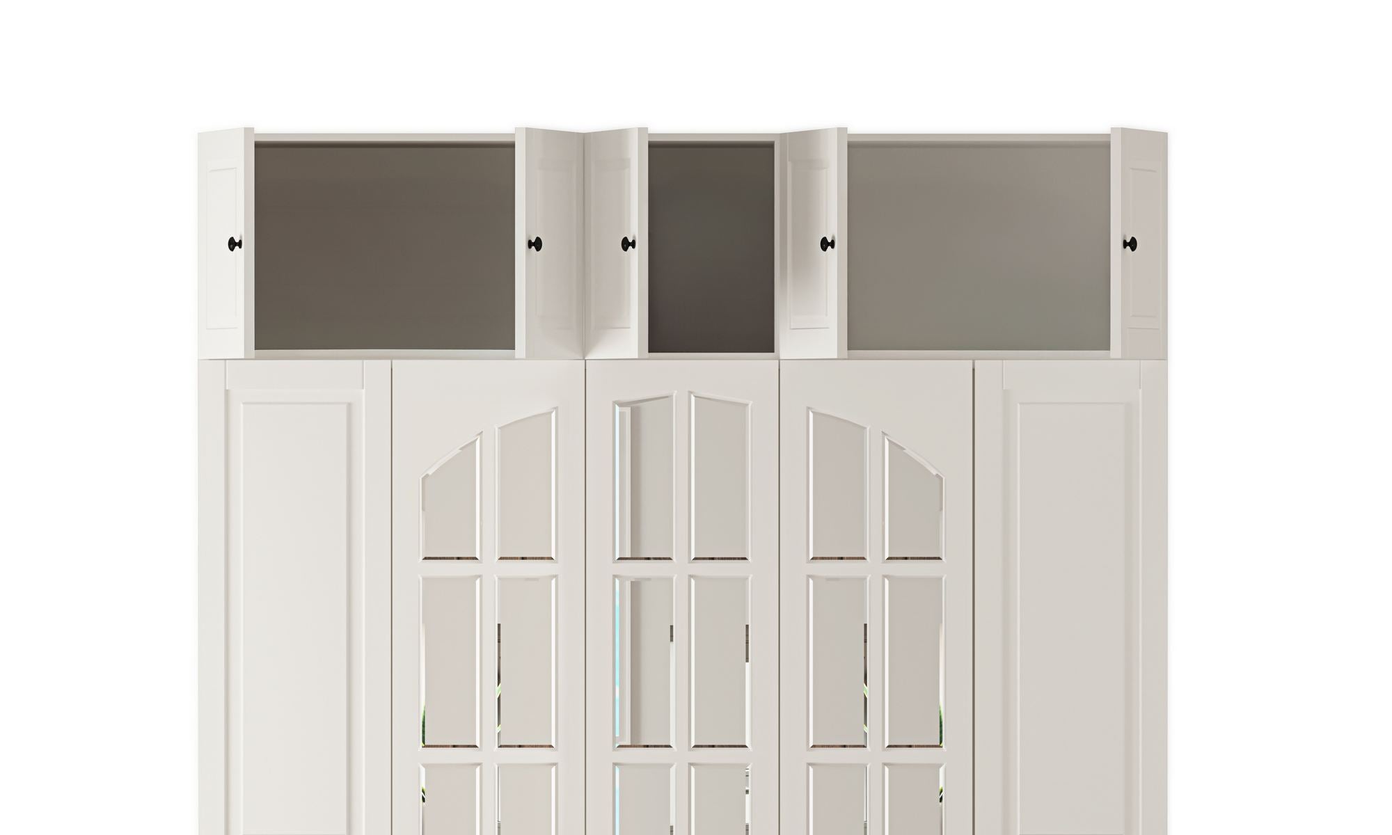 Guarda-roupa – 175cm x 240cm x 52cm – Branco fosco – Aglomerado e MDF