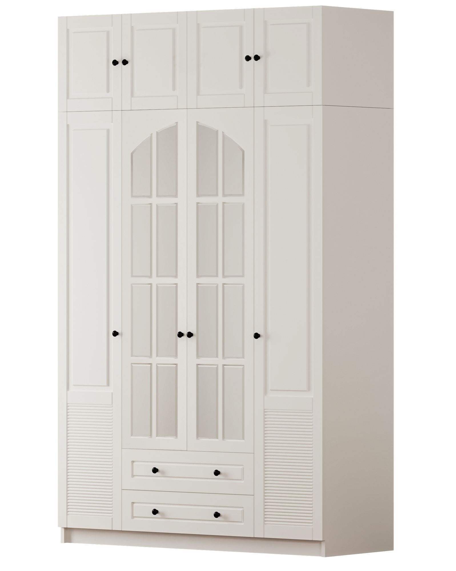 Guarda-roupa – 140cm x 210cm x 52cm – Branco Fosco – Aglomerado