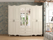 Guarda-roupa – 210 cm x 190 cm x 52 cm – Branco Fosco – Aglomerado