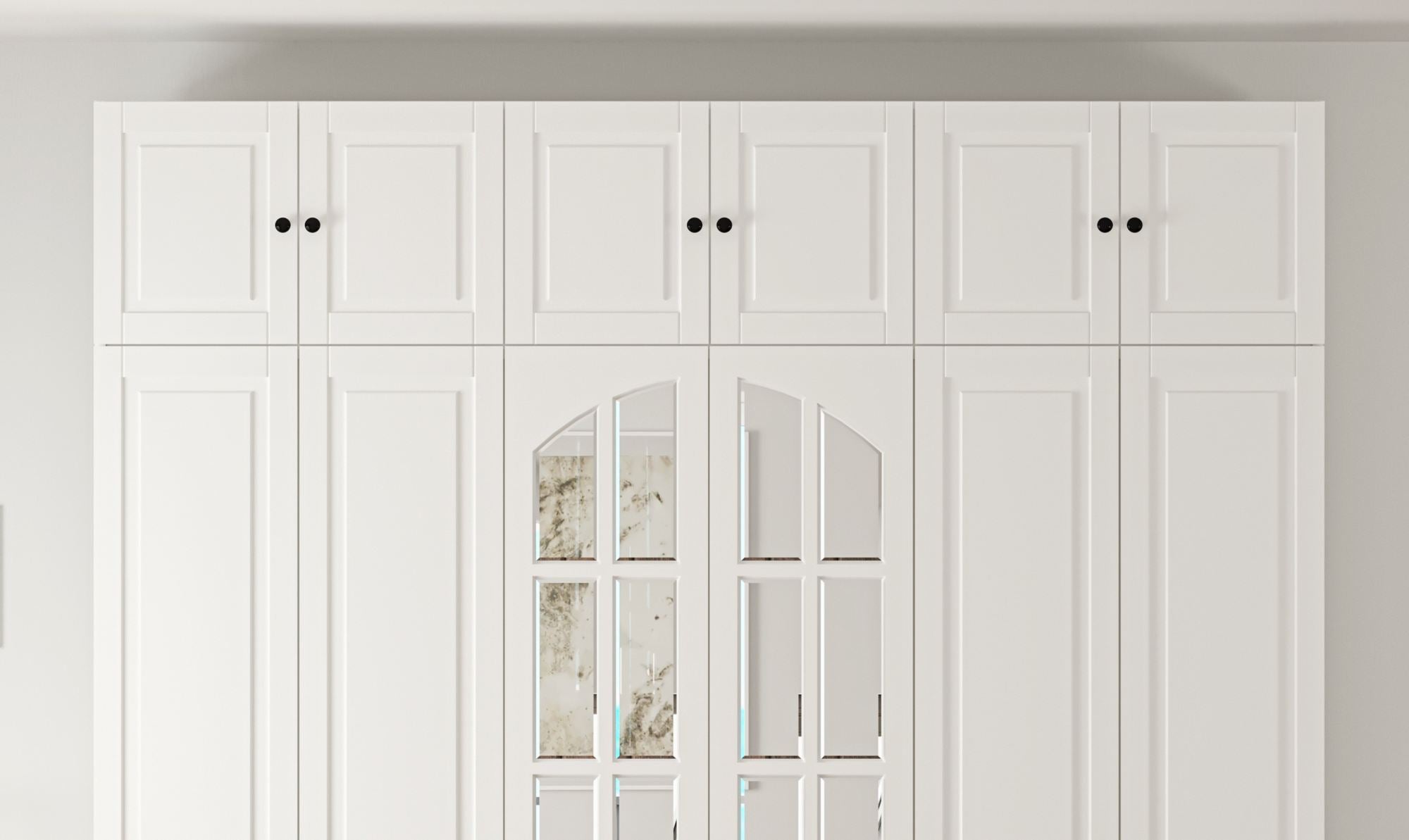 Guarda-roupa – 210cm x 210cm x 52cm – Branco fosco – Aglomerado